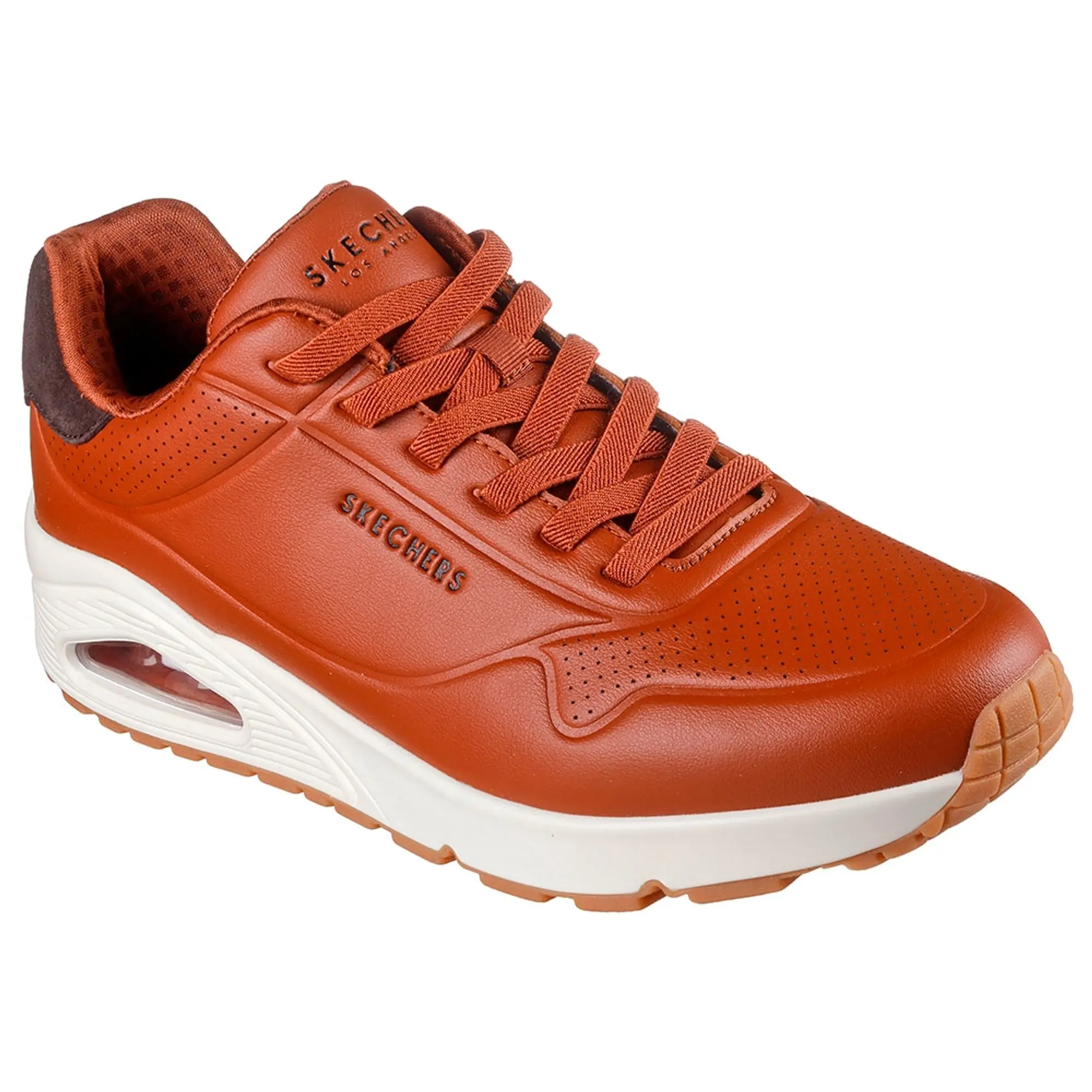 Skechers Men's Uno - Tailored Air Sneaker in Cognac