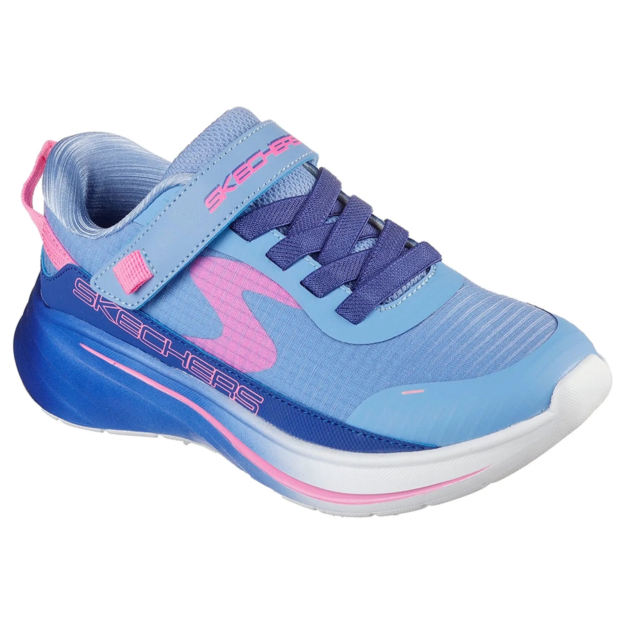 Skechers Girls Wave 92 - Imara Lite Sneaker in Blue/Navy Blue