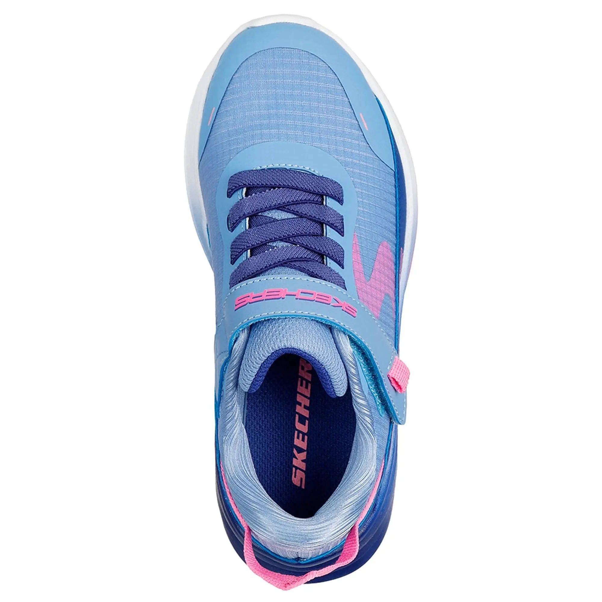 Skechers Girls Wave 92 - Imara Lite Sneaker in Blue/Navy Blue