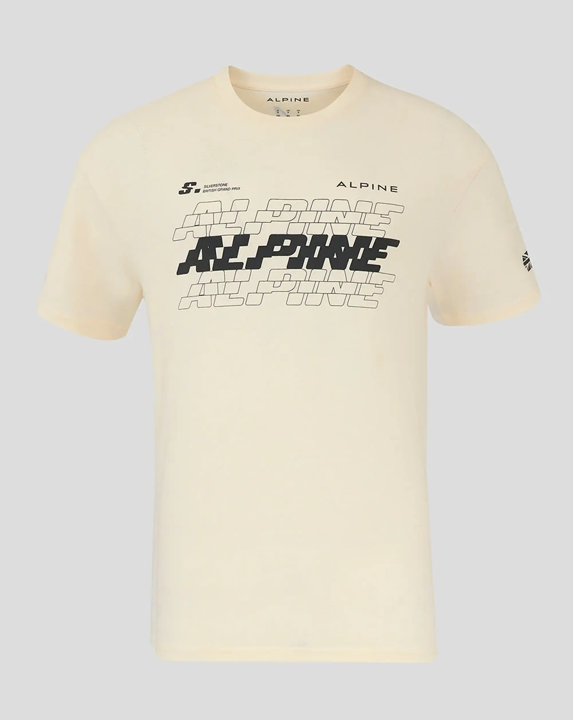 Castore Bwt Alpine Formula One Team Silverstone Oversized T-shirt Unisex - Egret