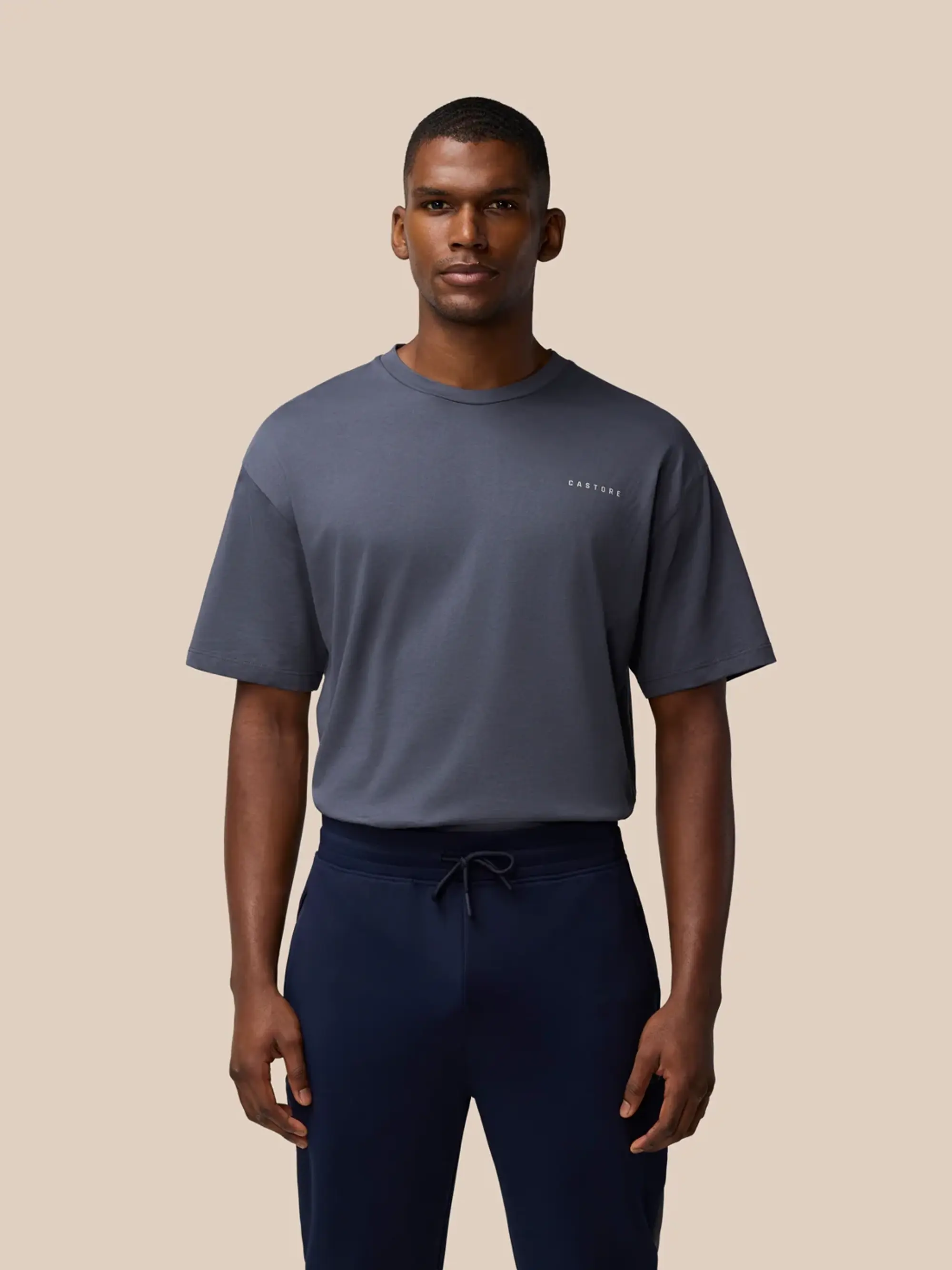 Castore Flex Cotton T-shirt- White/black