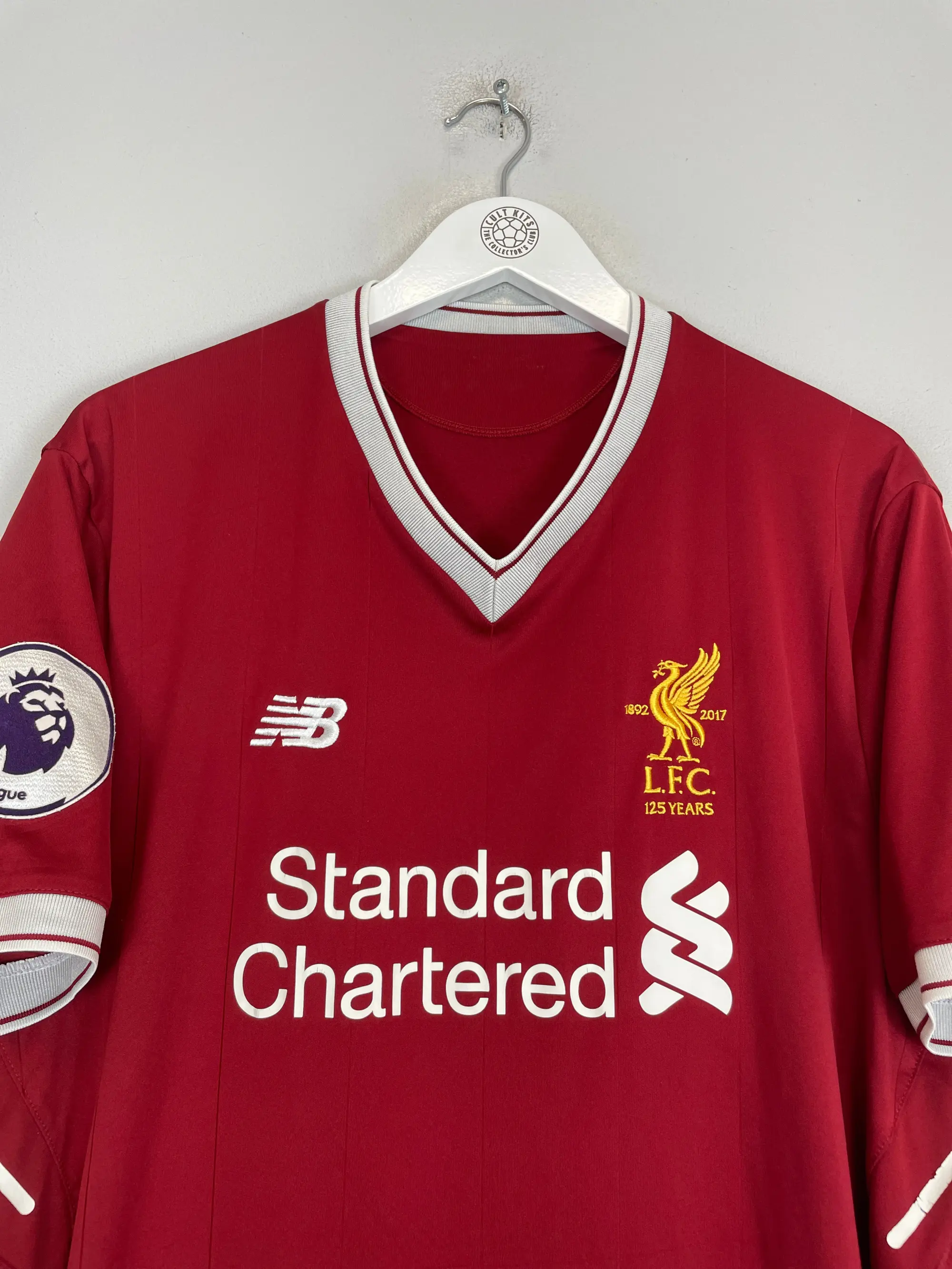 2017/18 LIVERPOOL VIRGIL #4 *125 YEARS* HOME SHIRT (L) NEW BALANCE | Cult Kits