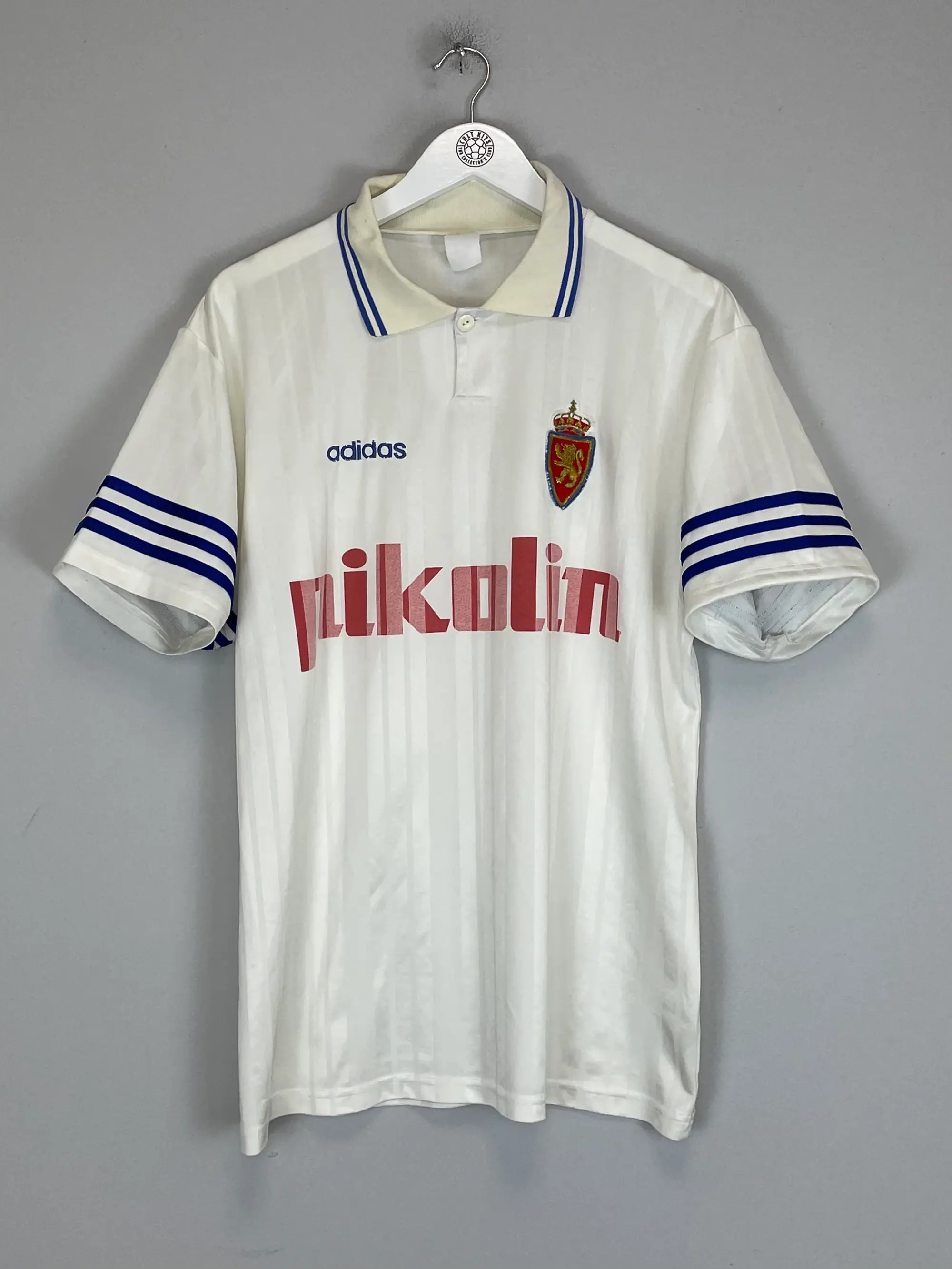 1995/96 REAL ZARAGOZA HOME SHIRT (L) ADIDAS | Cult Kits