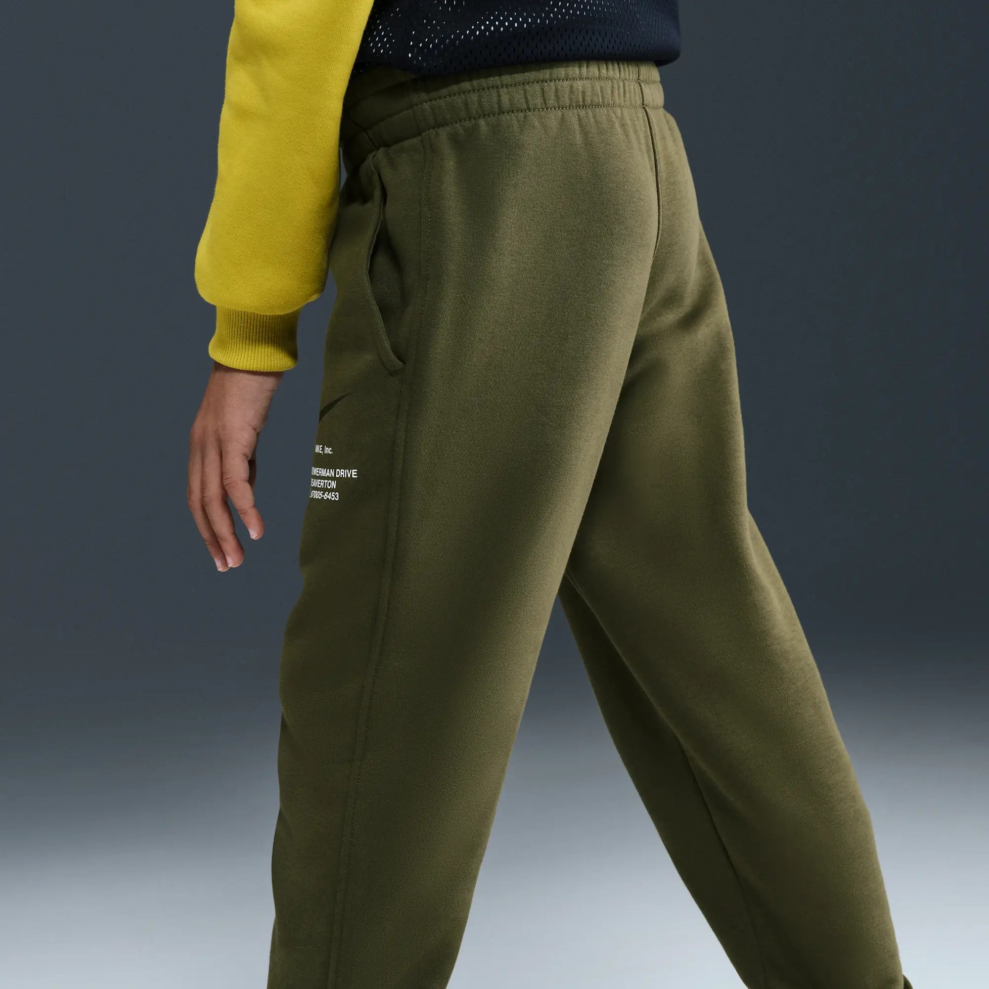 Nike Sportswear Older Kids' (Boys') Fleece Joggers - Green - Fleece