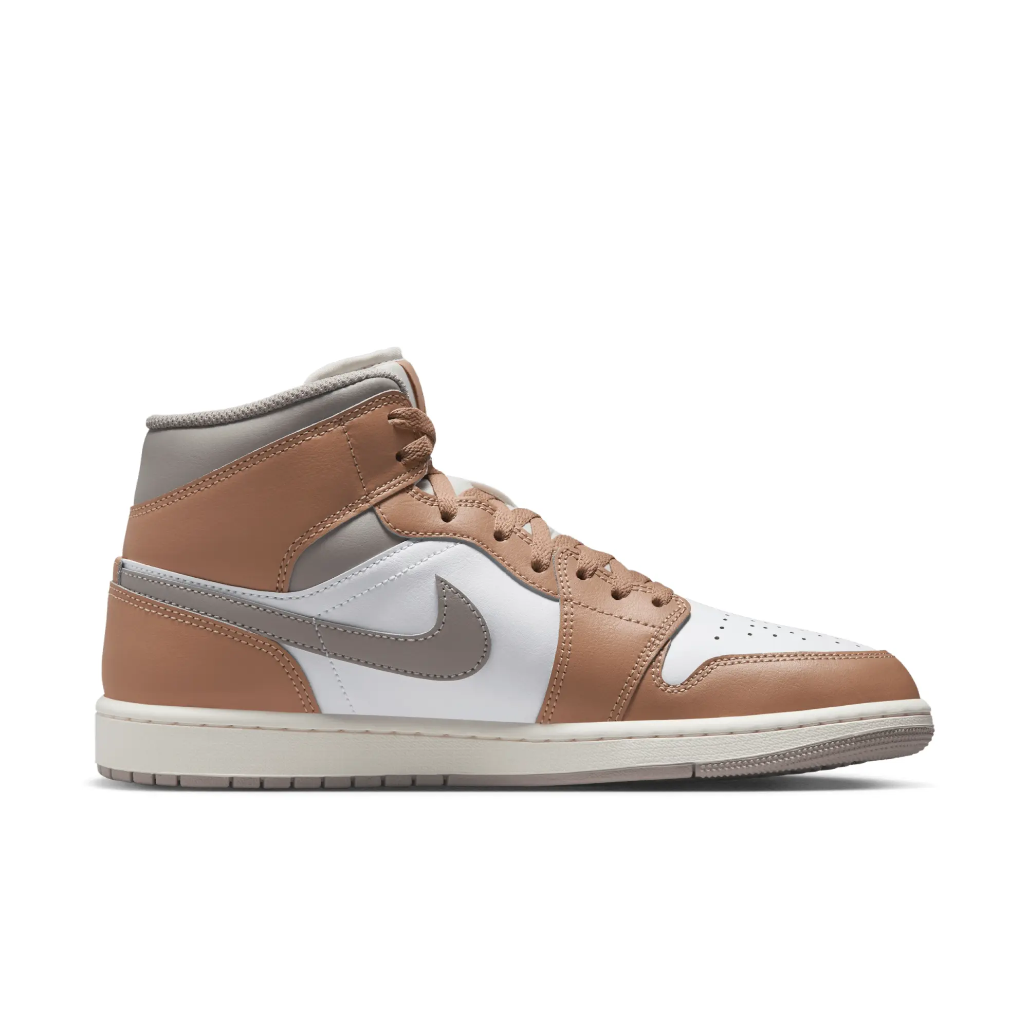 Nike Air Jordan 1 Mid Men's Shoes - Brown