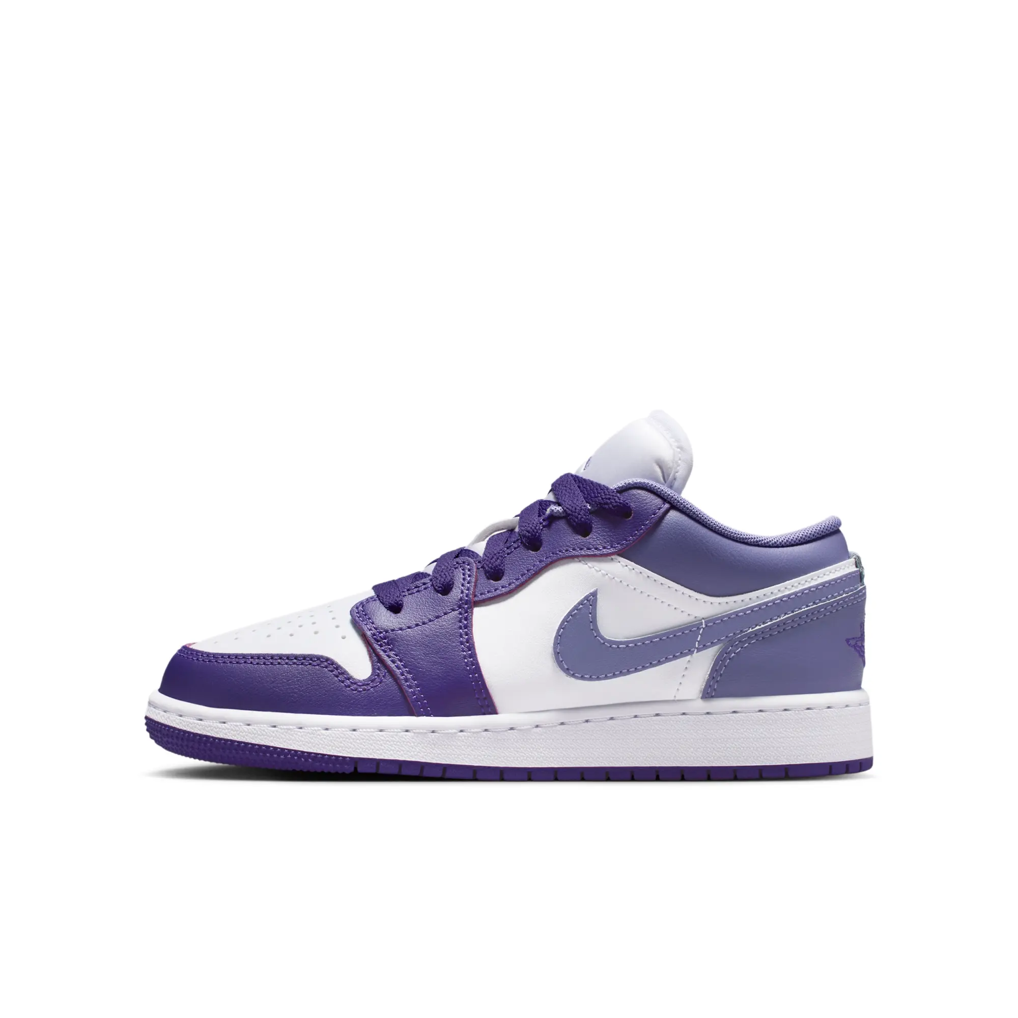 Nike Air Jordan 1 Low Older Kids' Shoes - Purple