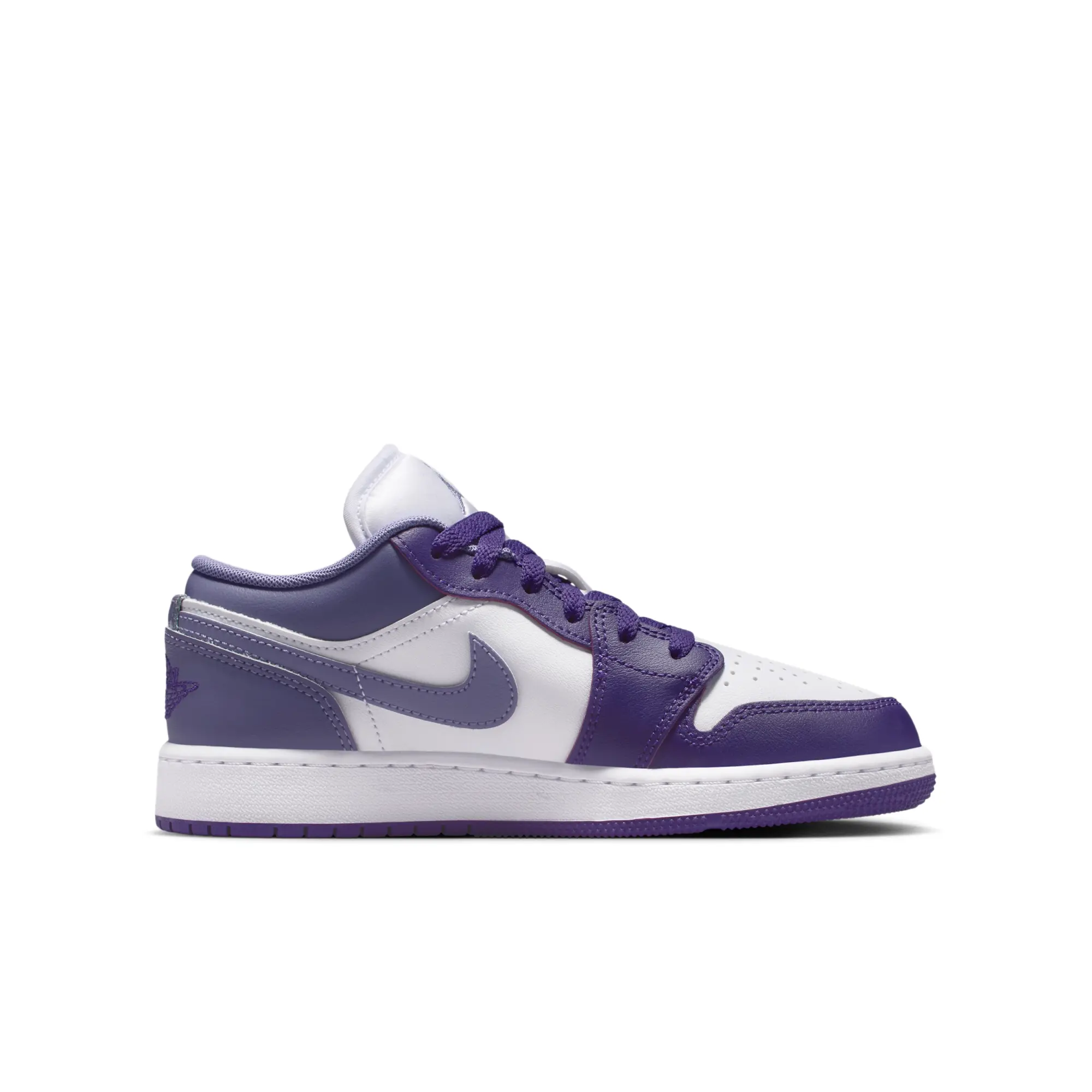 Nike Air Jordan 1 Low Older Kids' Shoes - Purple