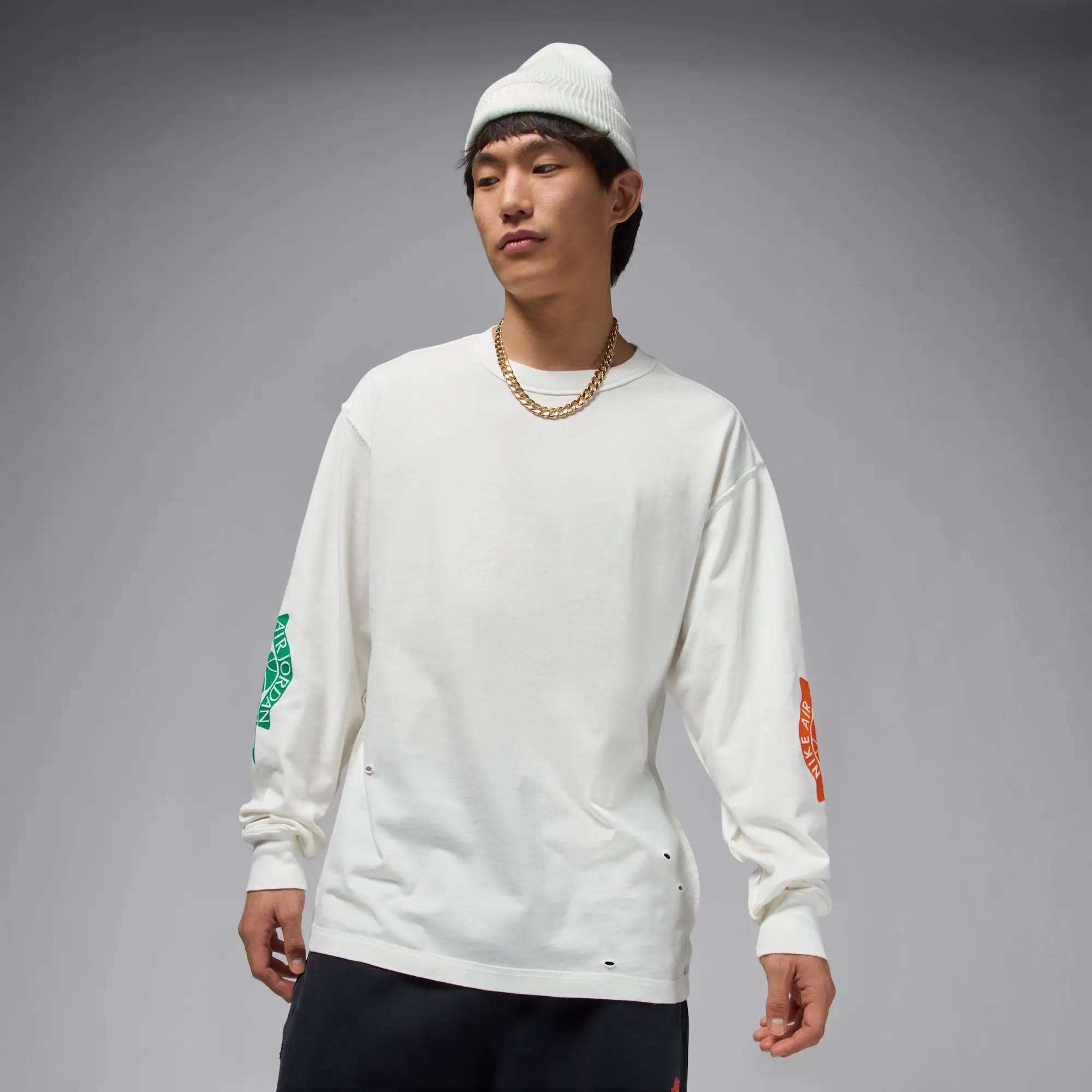 Nike Jordan Rare Air Men's Long-Sleeve T-Shirt - White