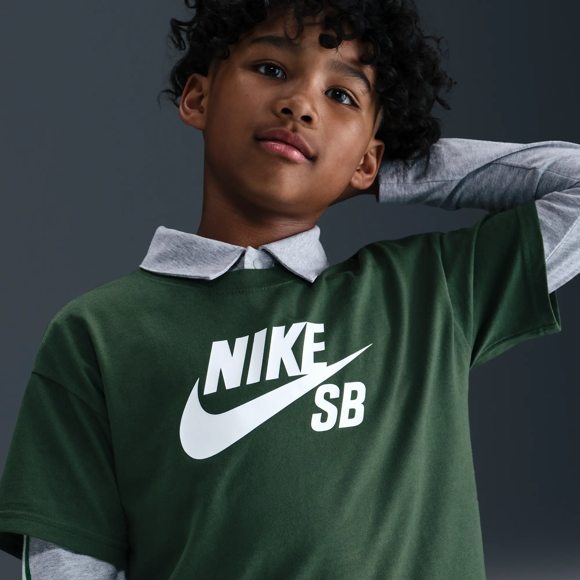 Nike SB Older Kids' T-Shirt - Green