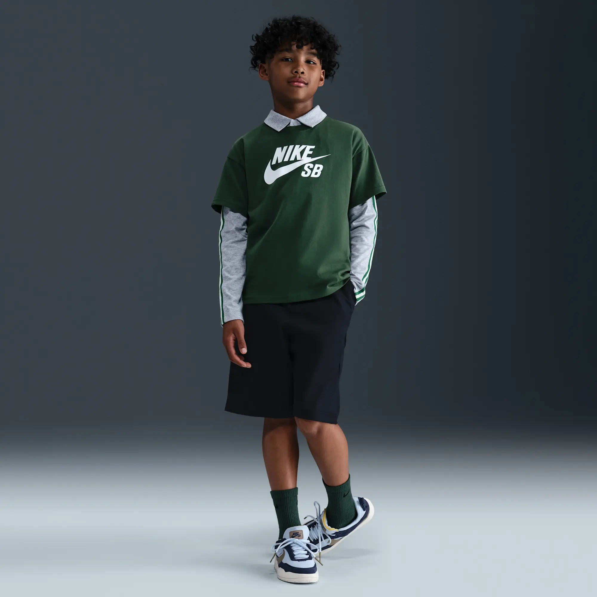 Nike SB Older Kids' T-Shirt - Green
