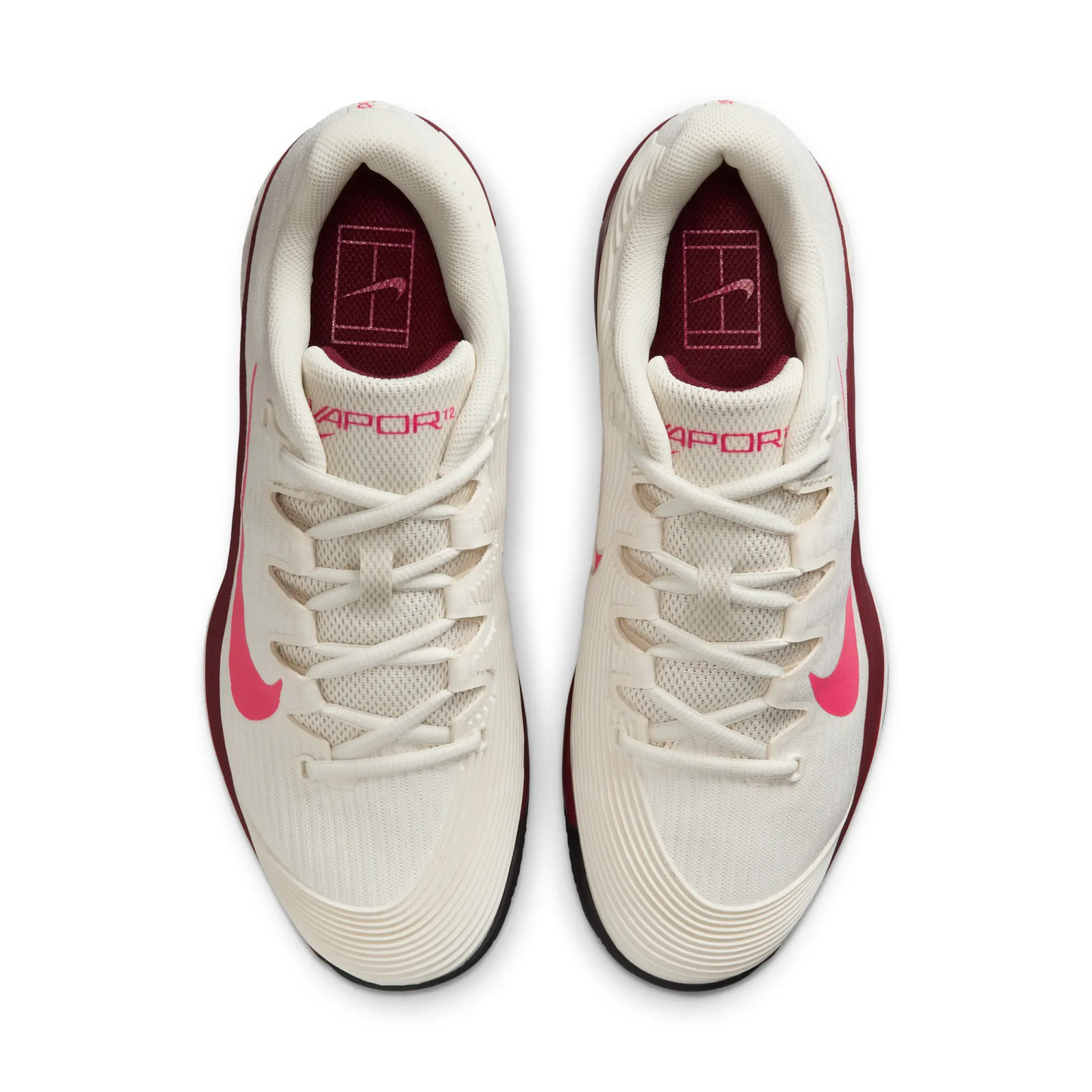 Nike Vapor 12 Women's Clay Court Tennis Shoes - Brown
