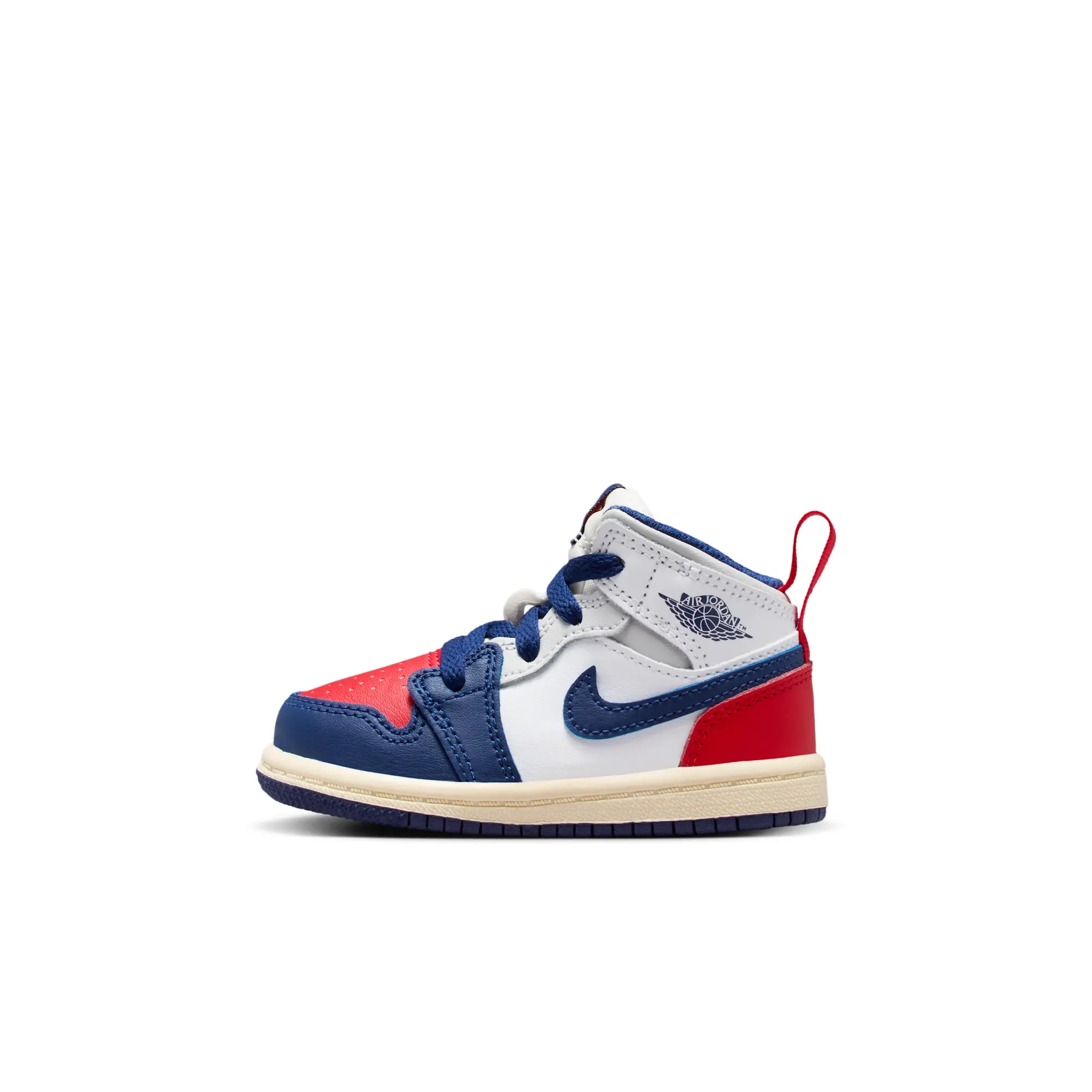 Nike Jordan 1 Mid Baby/Toddler Shoes - White