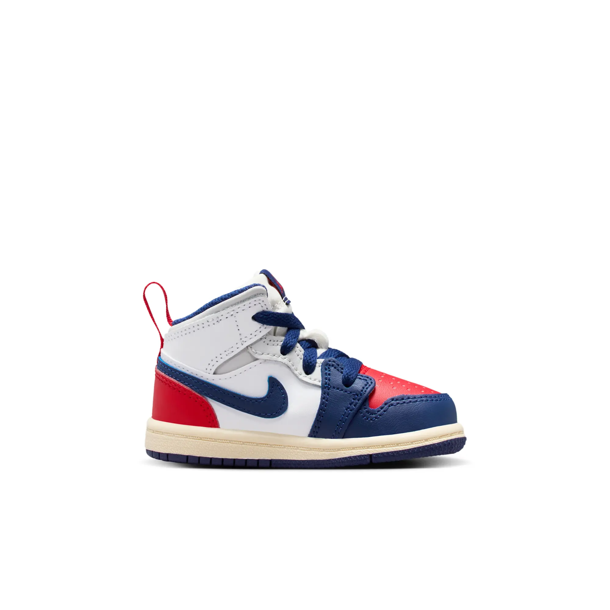Nike Jordan 1 Mid Baby/Toddler Shoes - White