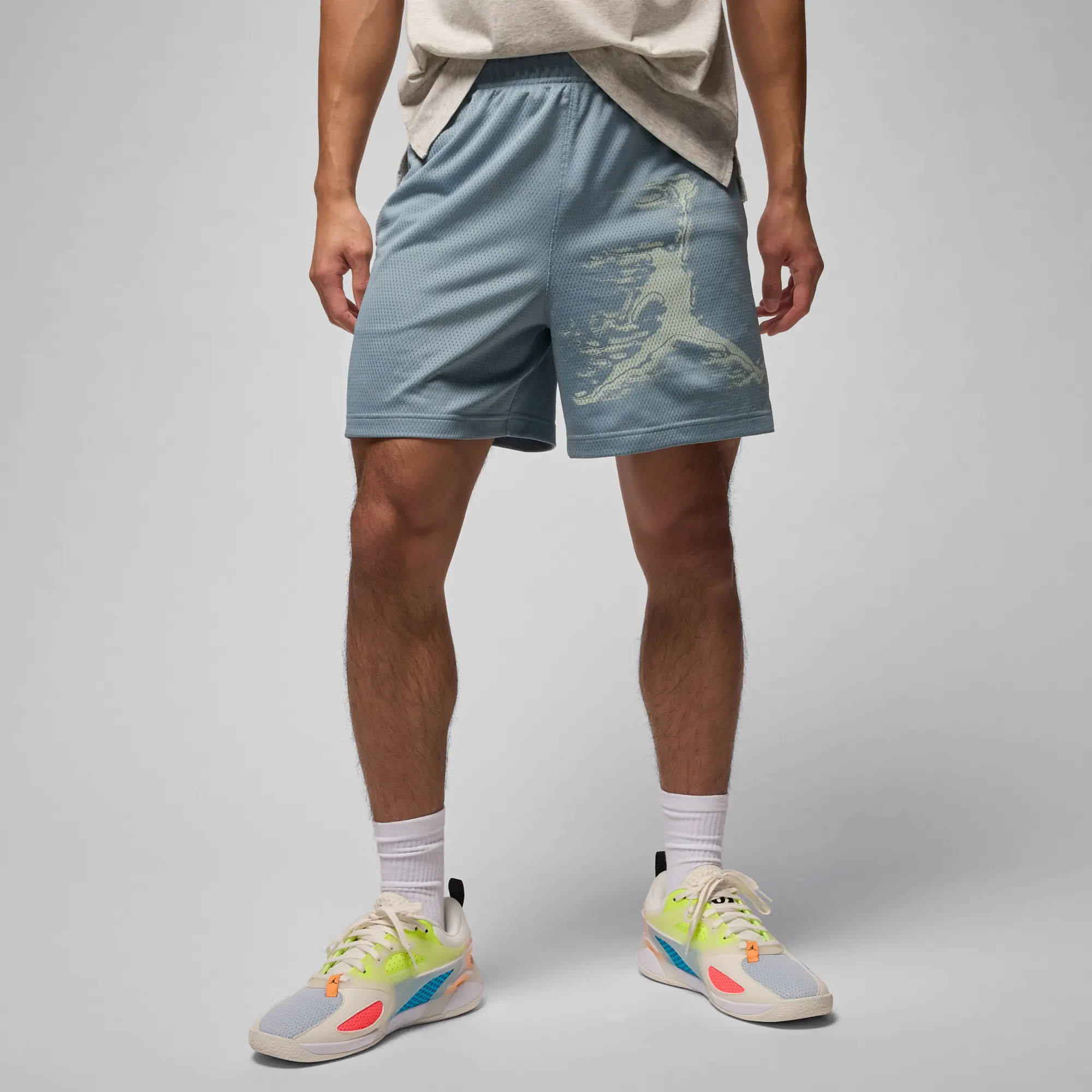 Nike Jordan Sport Men's Dri-FIT Graphic Shorts - Grey - Sustainable Materials