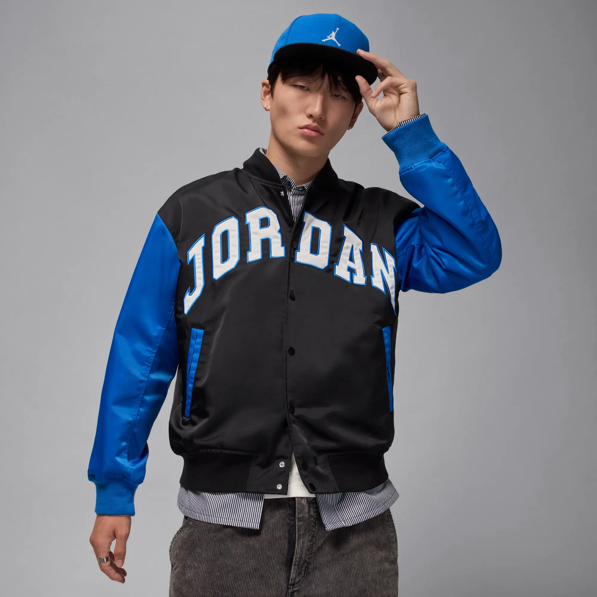 Nike Jordan Brooklyn Men's University Varsity Jacket - Black