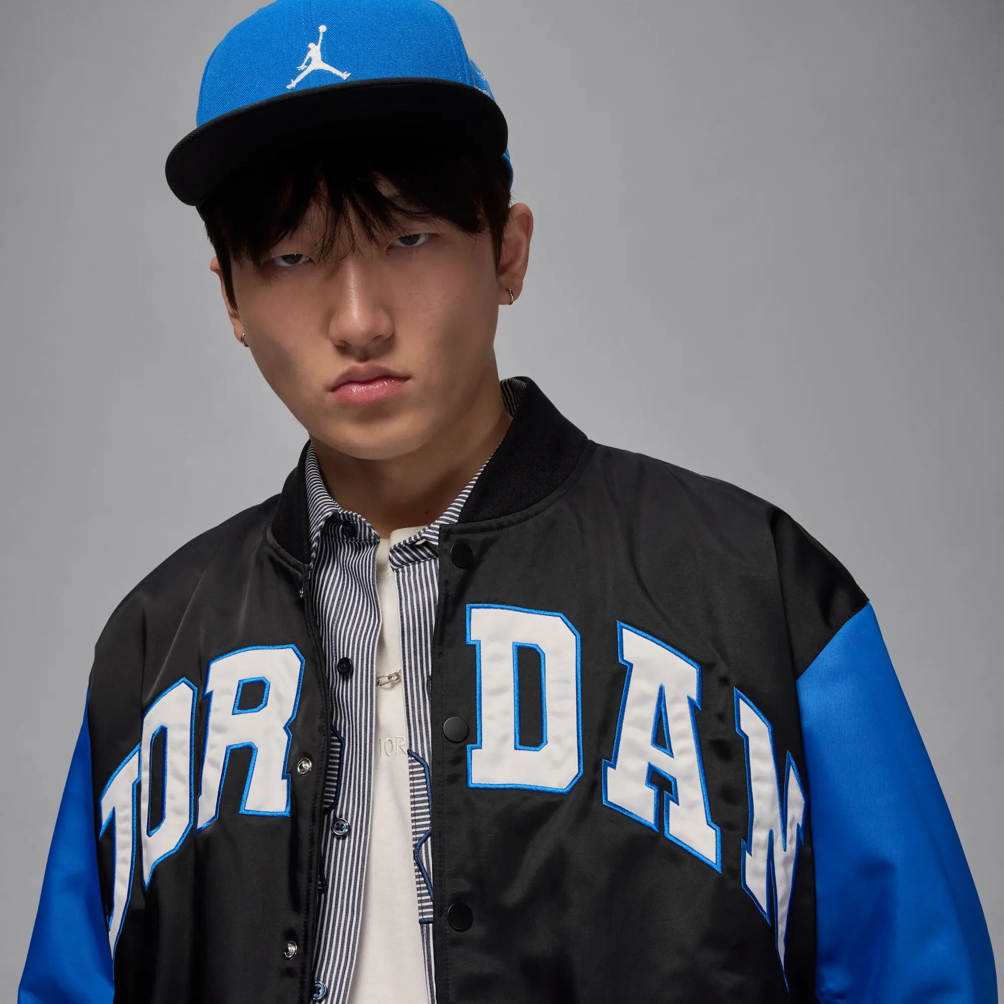 Nike Jordan Brooklyn Men's University Varsity Jacket - Black