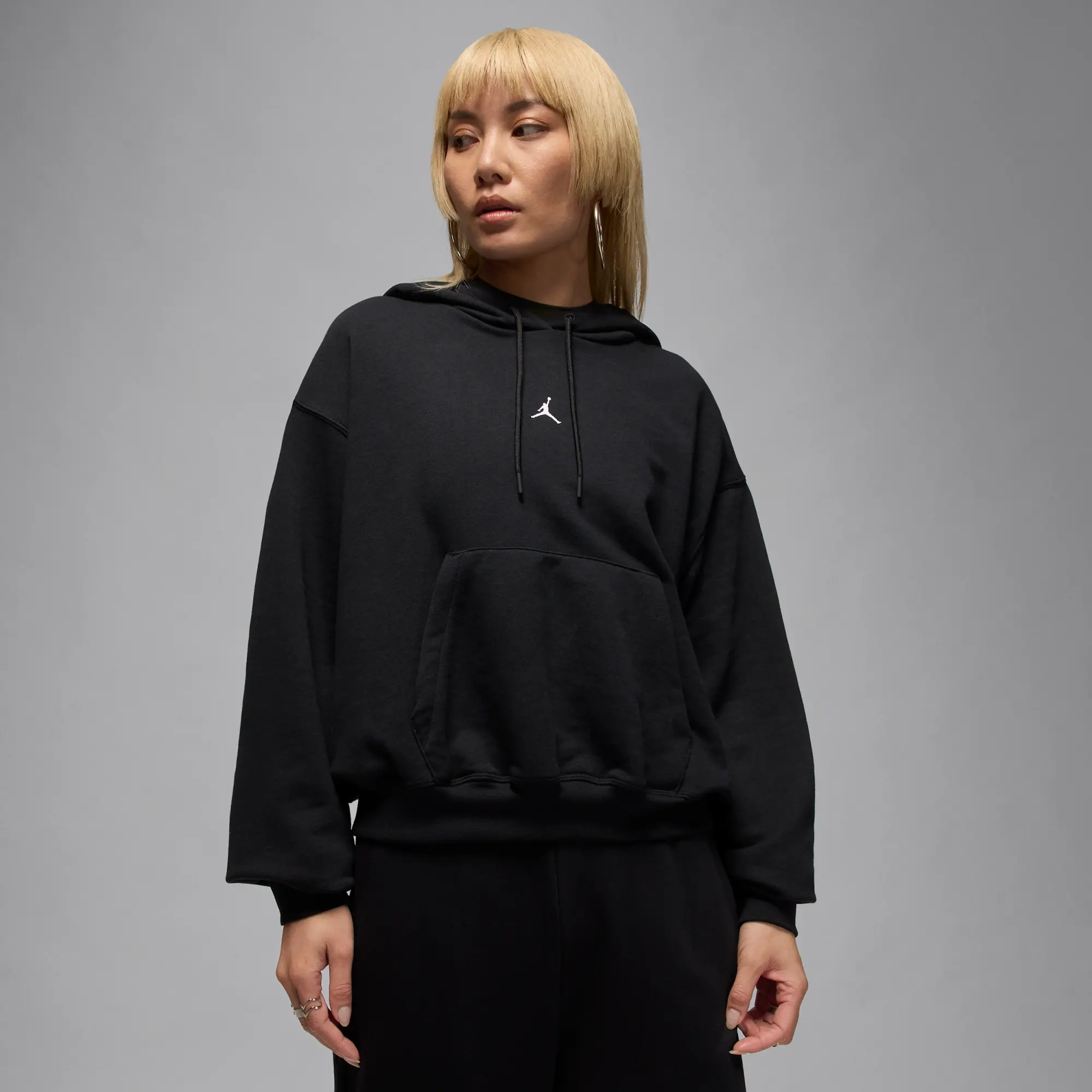 Nike Jordan Sport Crossover Women's Dri-FIT Fleece Hoodie - Black - Sustainable Materials