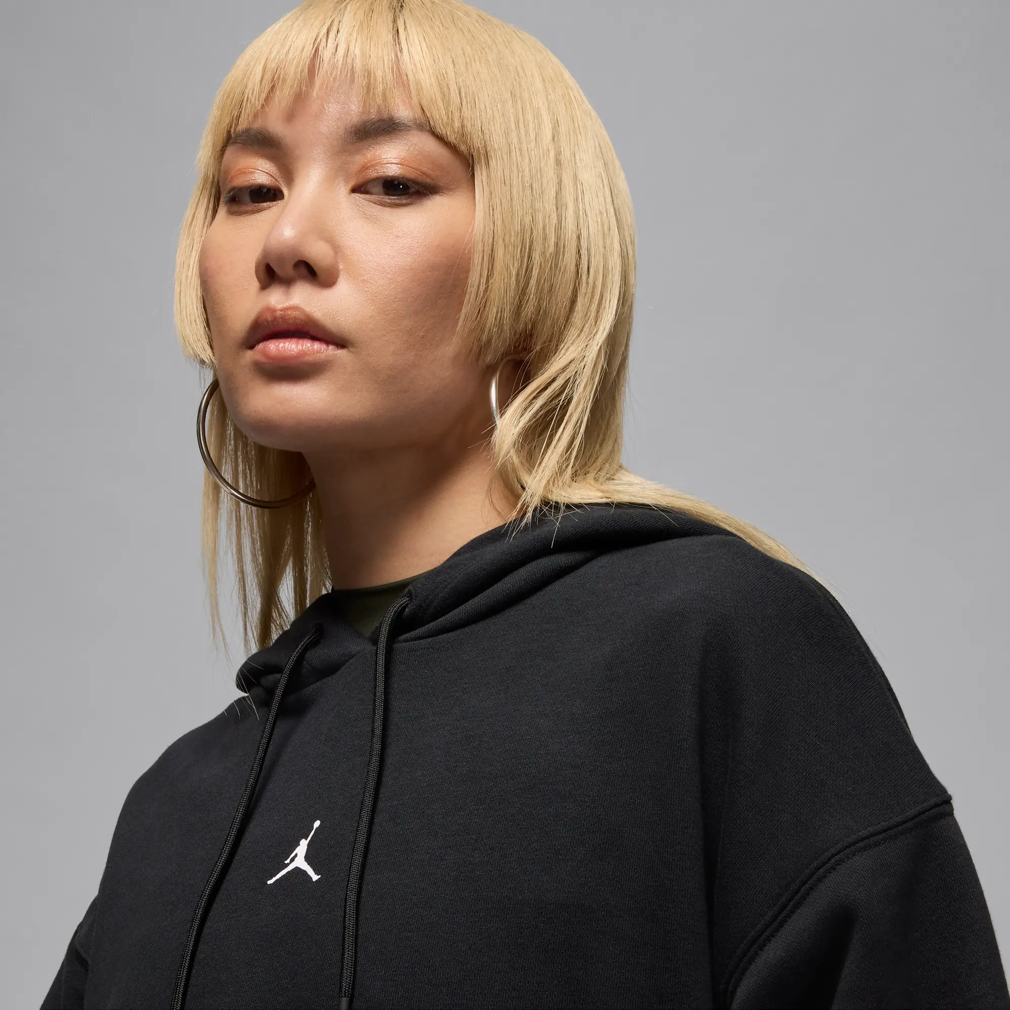 Nike Jordan Sport Crossover Women's Dri-FIT Fleece Hoodie - Black - Sustainable Materials
