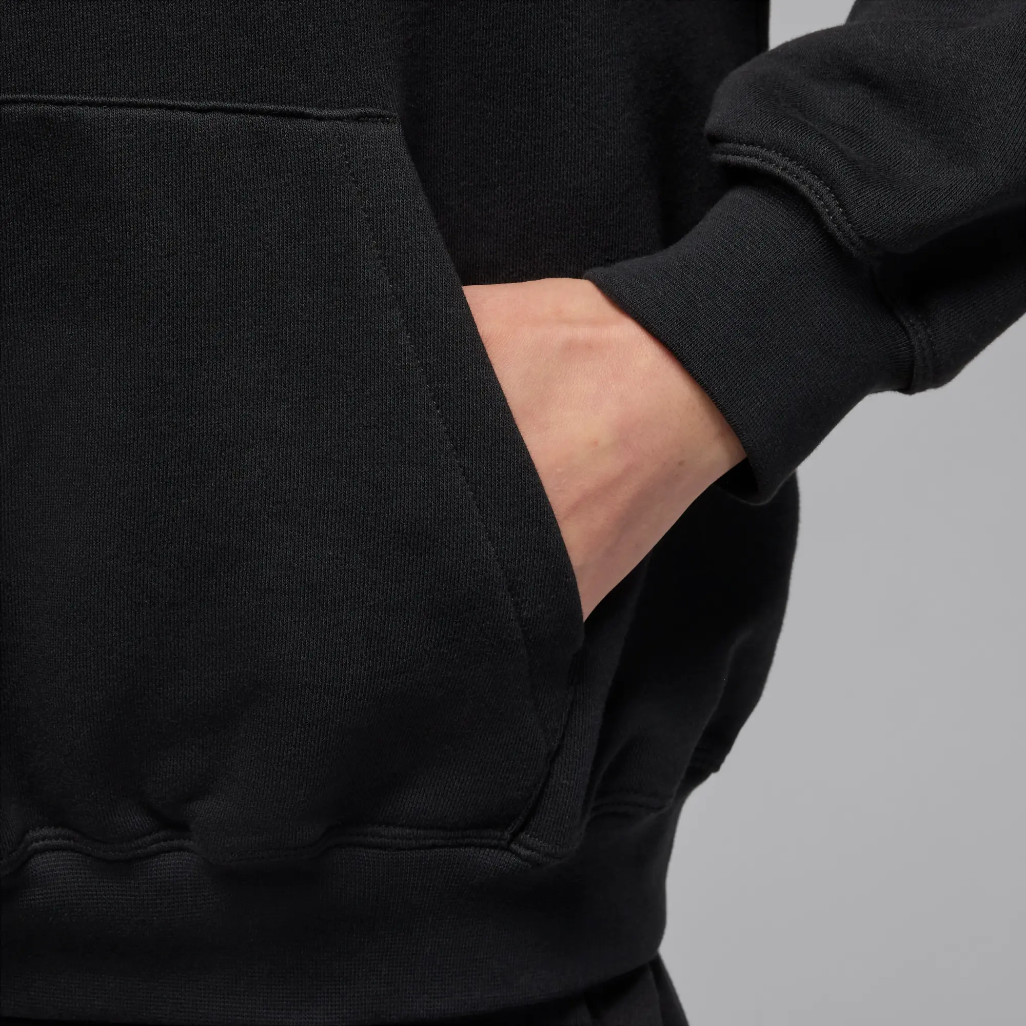 Nike Jordan Sport Crossover Women's Dri-FIT Fleece Hoodie - Black - Sustainable Materials