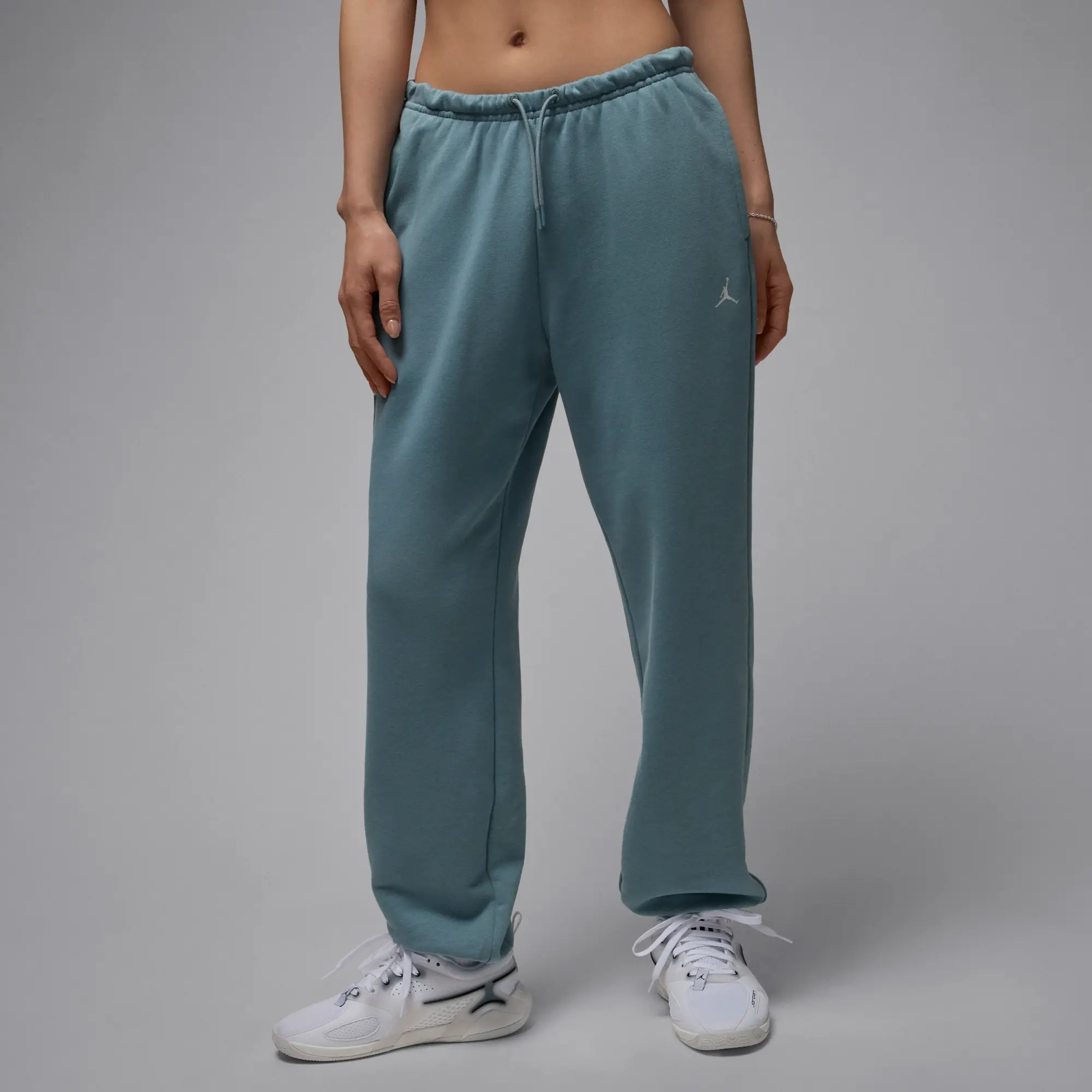 Nike Jordan Sport Crossover Women's Dri-FIT Fleece Trousers - Grey - Sustainable Materials