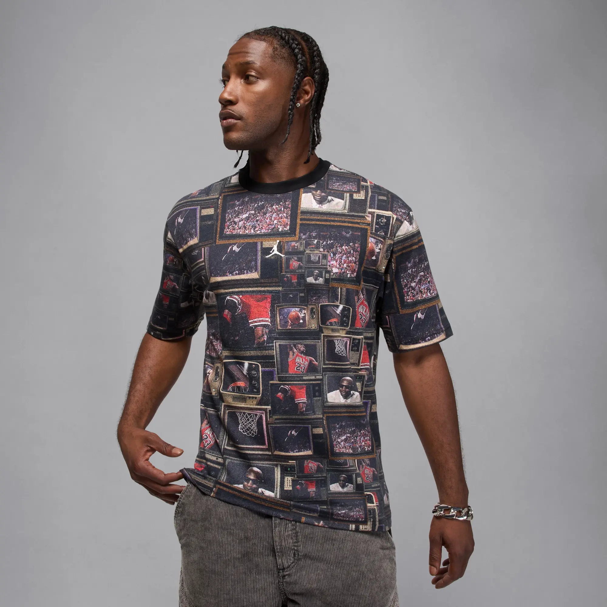 Nike Jordan Brooklyn Men's Printed T-Shirt - Black