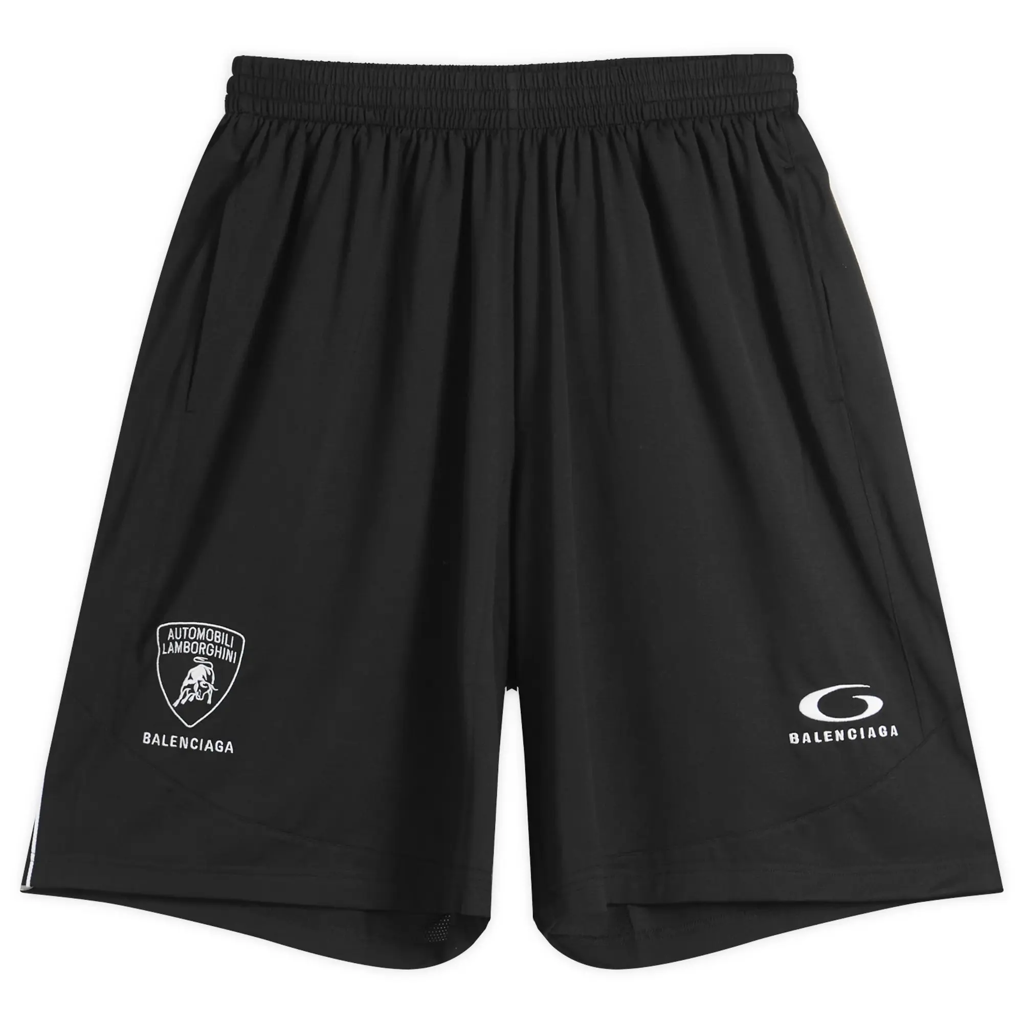 Balenciaga Men's Automobili Lamborghini Baggy Shorts Black