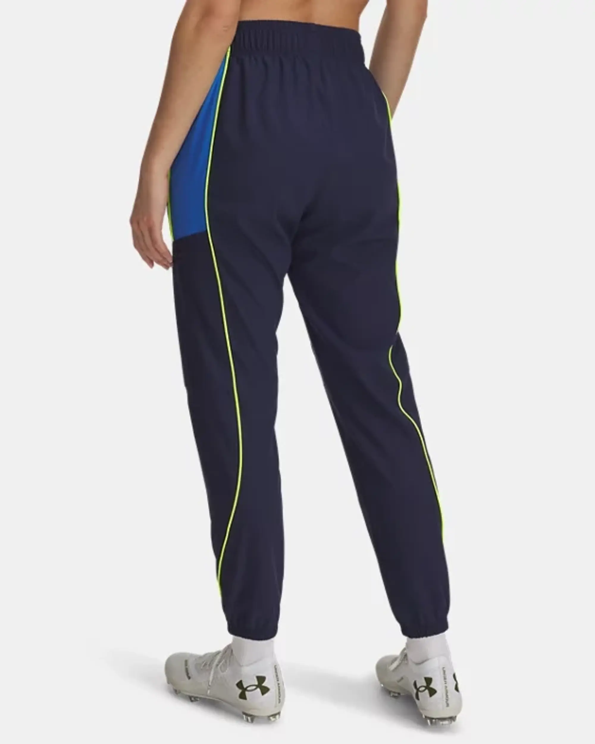 Under Armour  Challenger Warmup Women's Pants Washed Navy / High Vis Yellow L