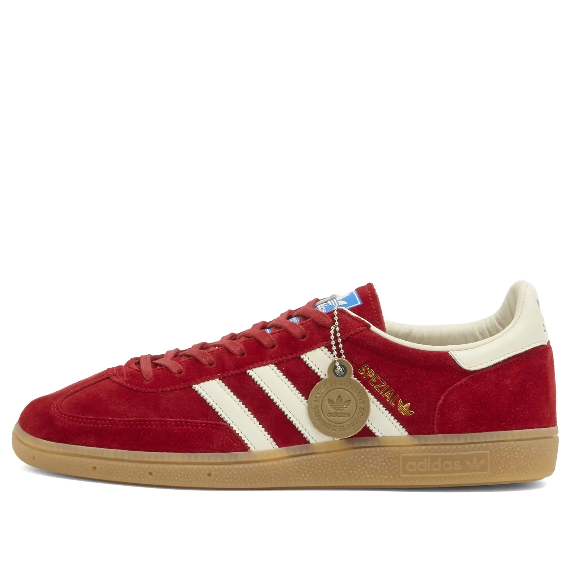 Adidas Men's Handball Spezial Made in Germany Sneaker Equipment Red/Off White/Gum