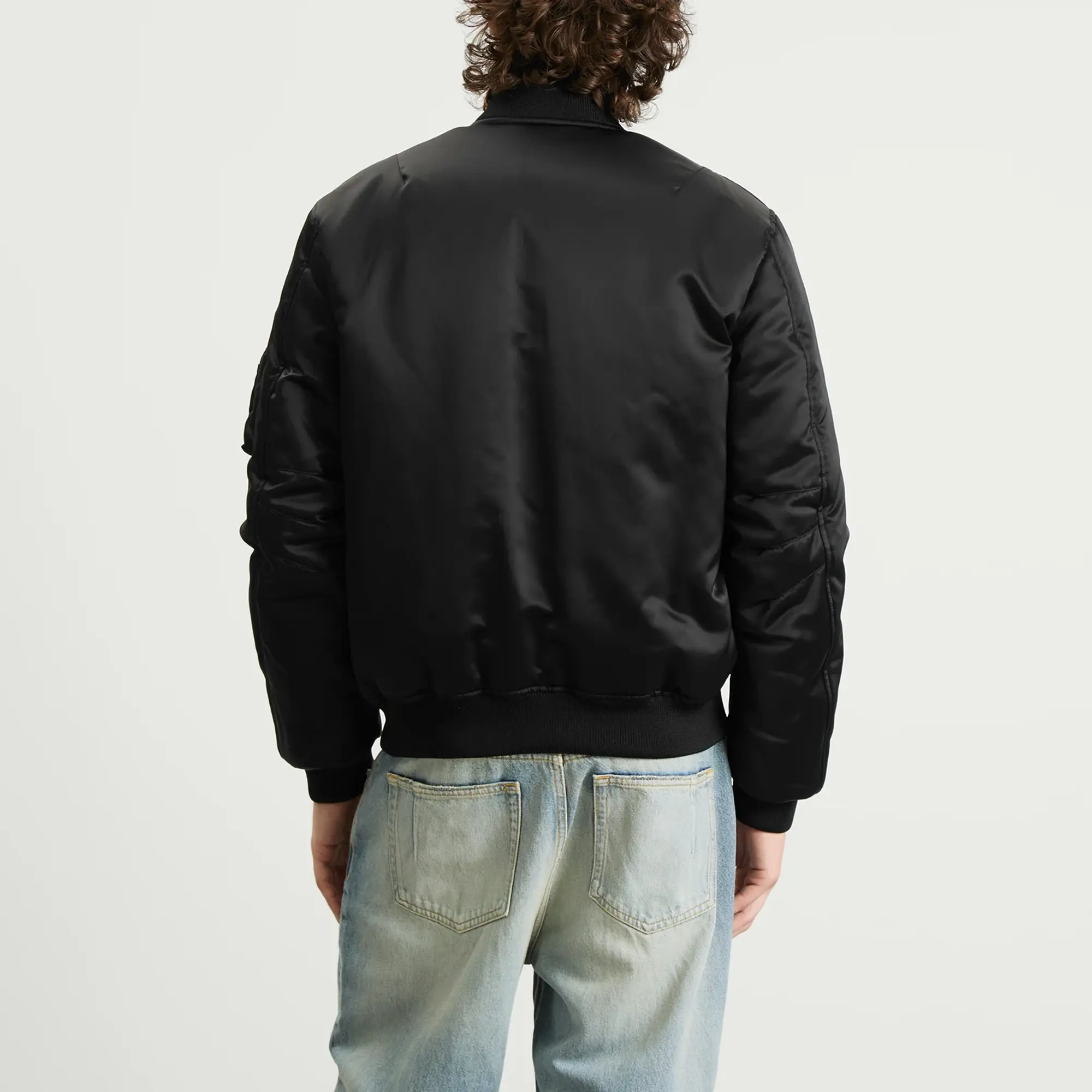 Gucci Men's Heavy Nylon Canvas Bomber Black
