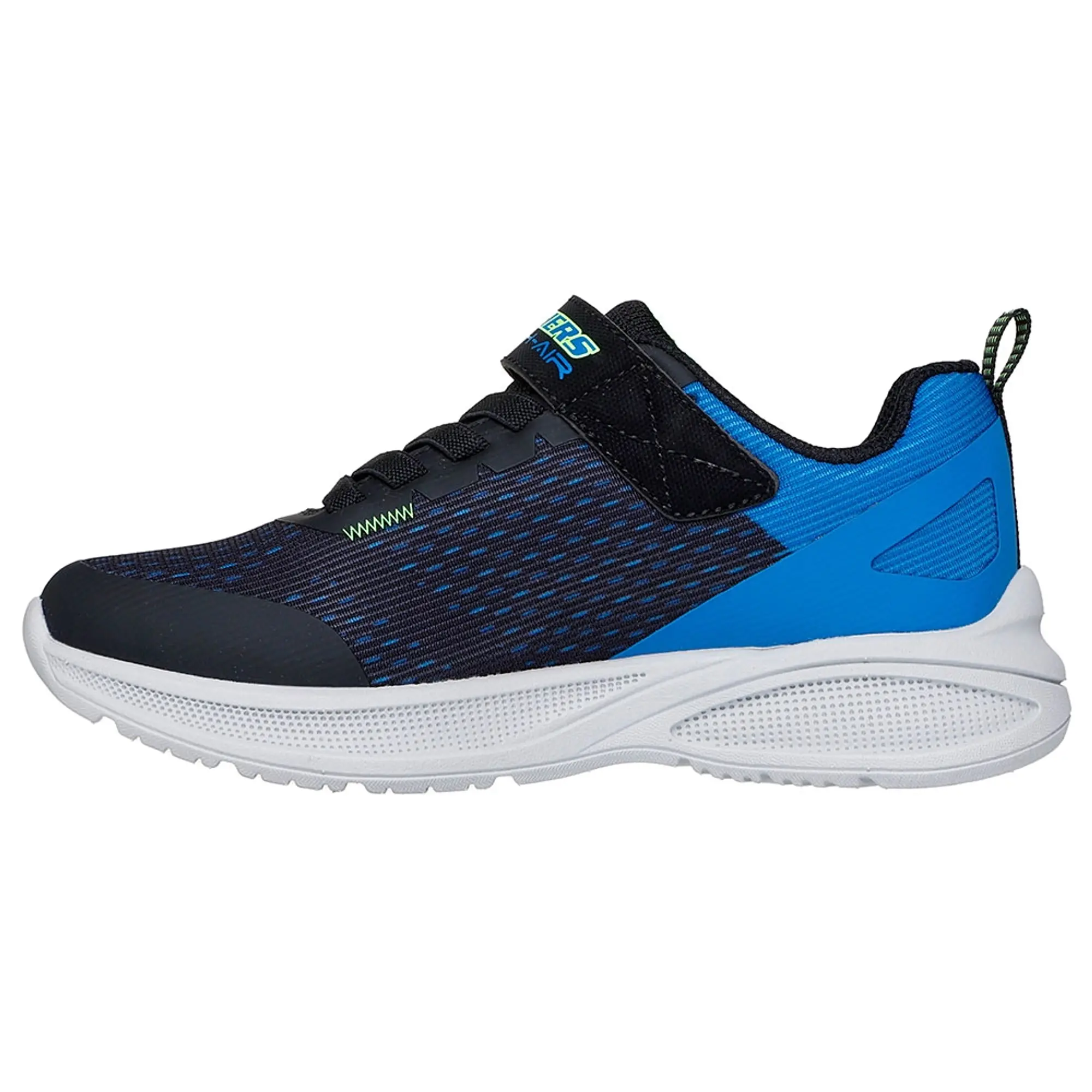 Skechers Boy's Microspec Max Advance - Squad-Pacer Sneaker in Navy Blue/Charcoal