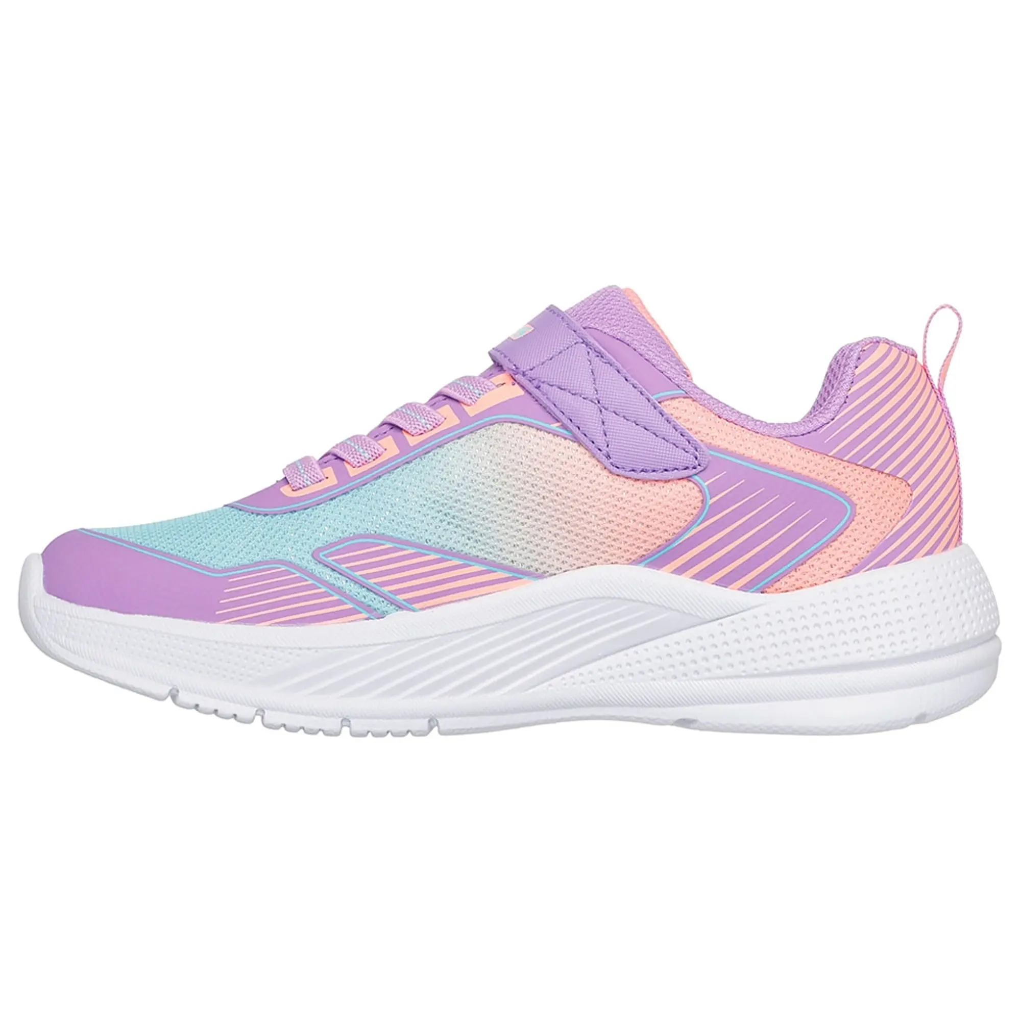 Skechers Girls Microspec Advance - Oasis Point Sneaker in Lavender