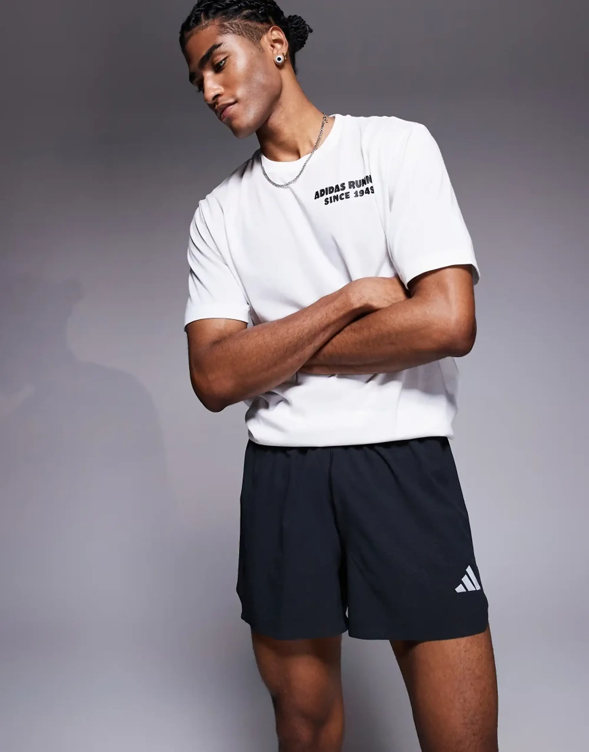 Adidas Running Adi365 Shorts In Black