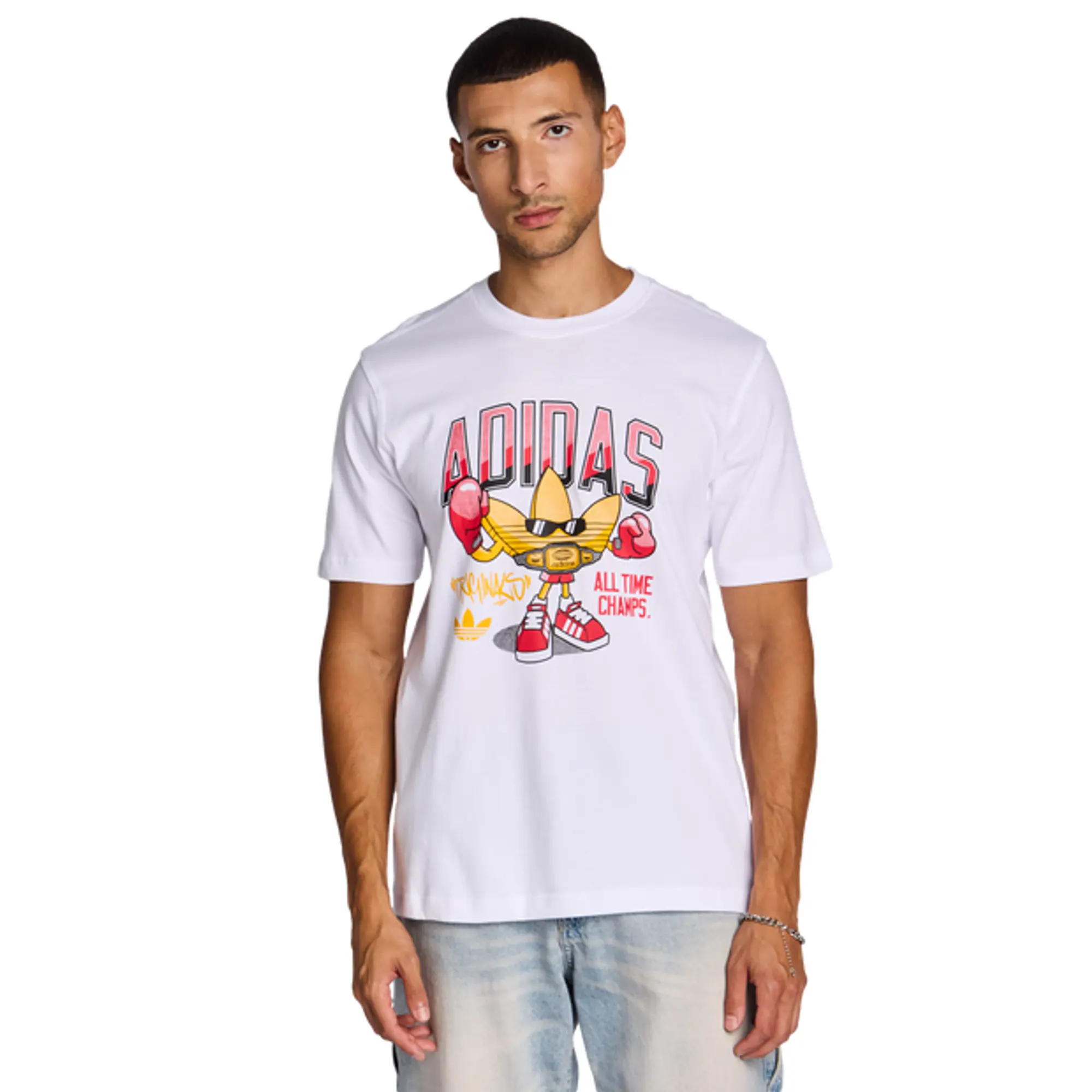 Adidas Graphics Men T-Shirts - White