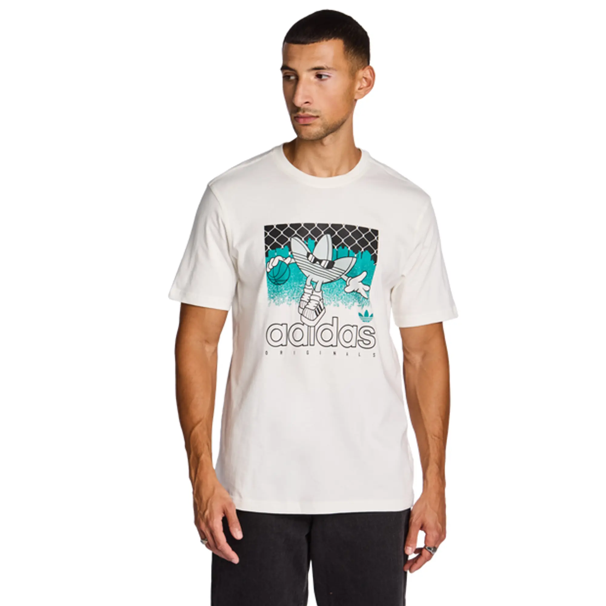 Adidas Graphics Men T-Shirts - White