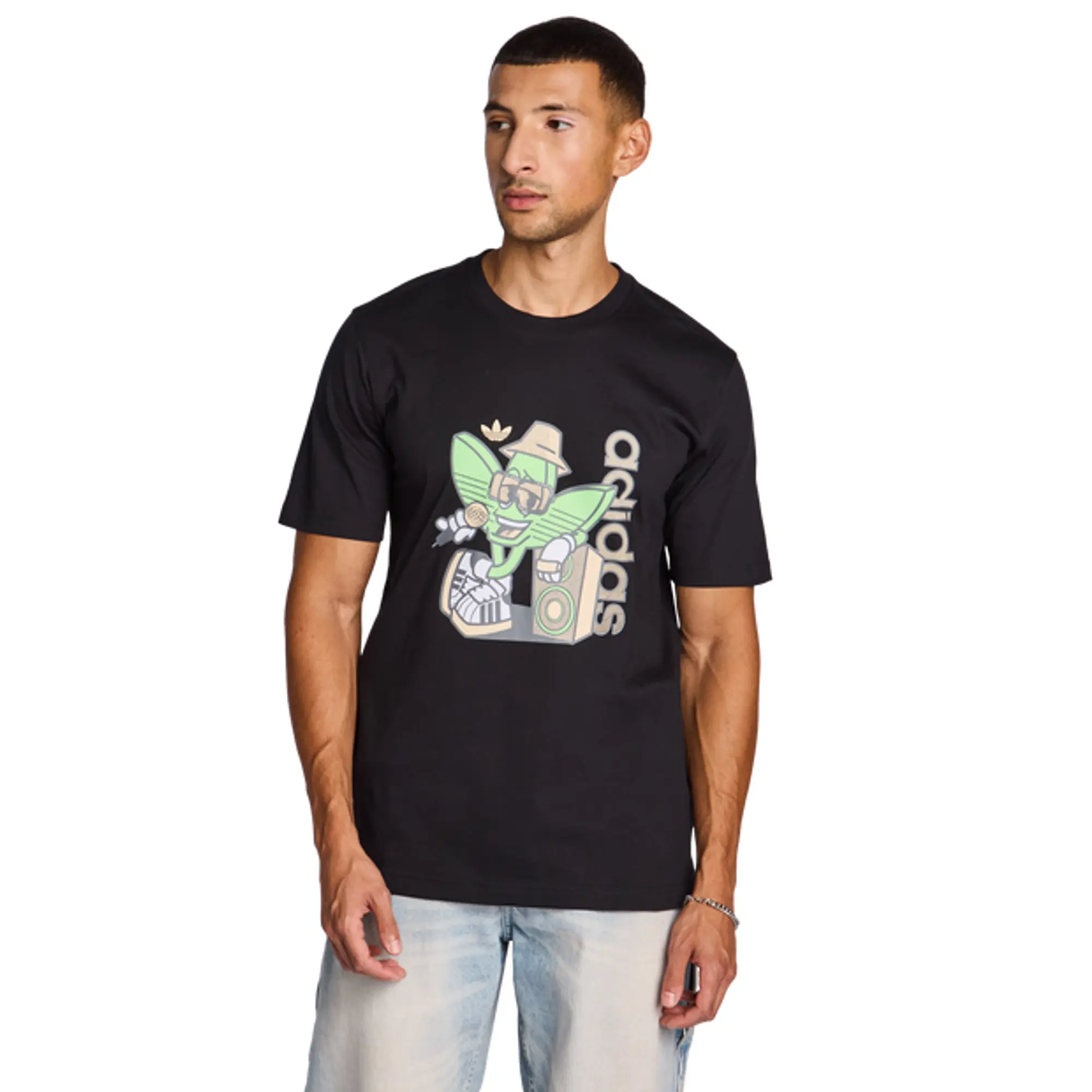 Adidas Graphics Men T-Shirts - Black