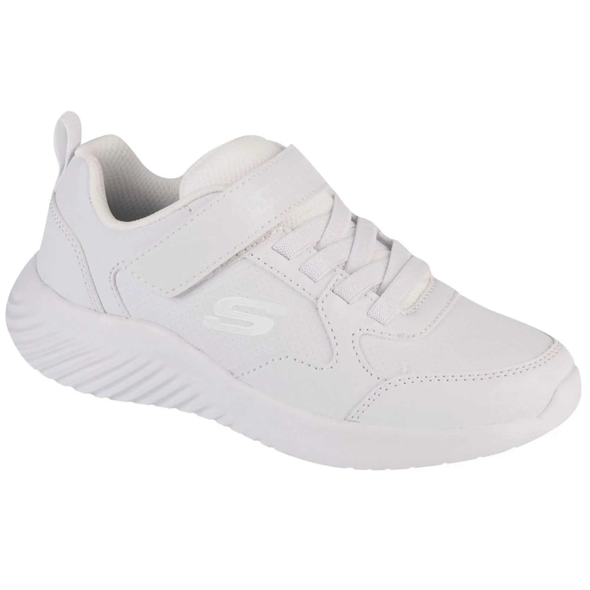 Skechers Boy's Bounder - Power Study Sneaker in White
