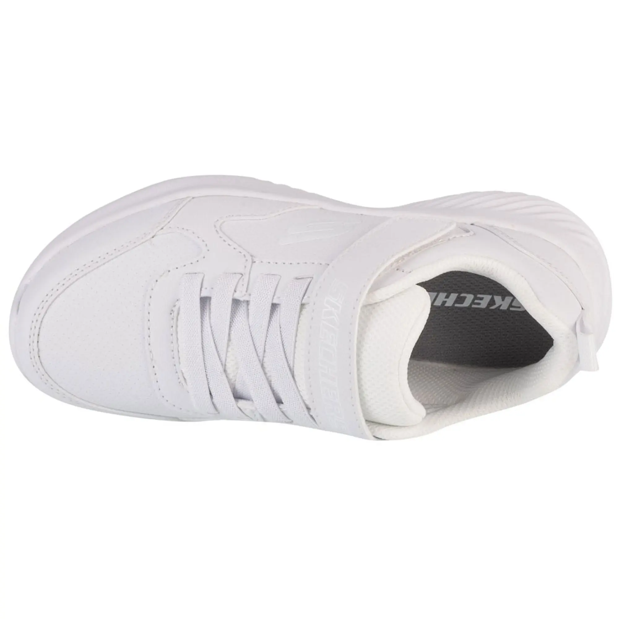 Skechers Boy's Bounder - Power Study Sneaker in White