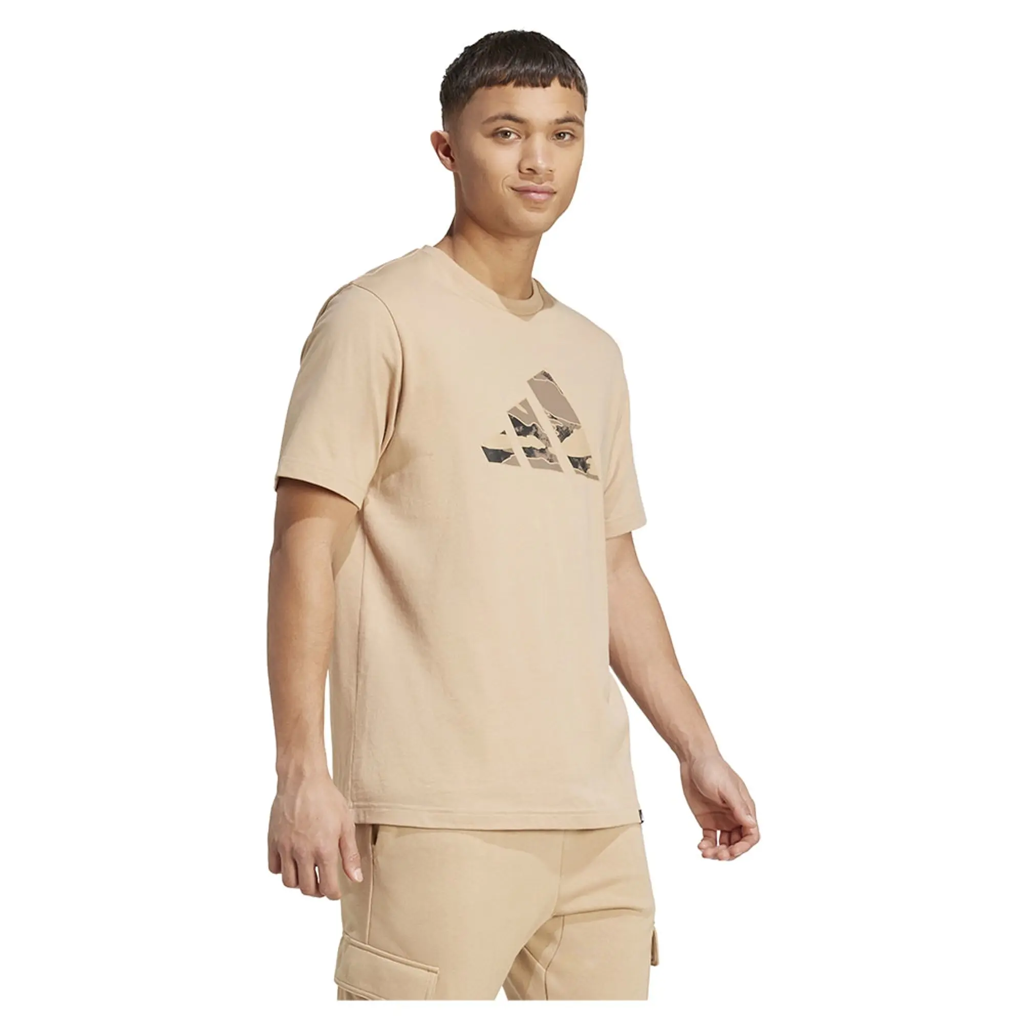 Adidas Camo Logo Graphic Short Sleeve T-shirt