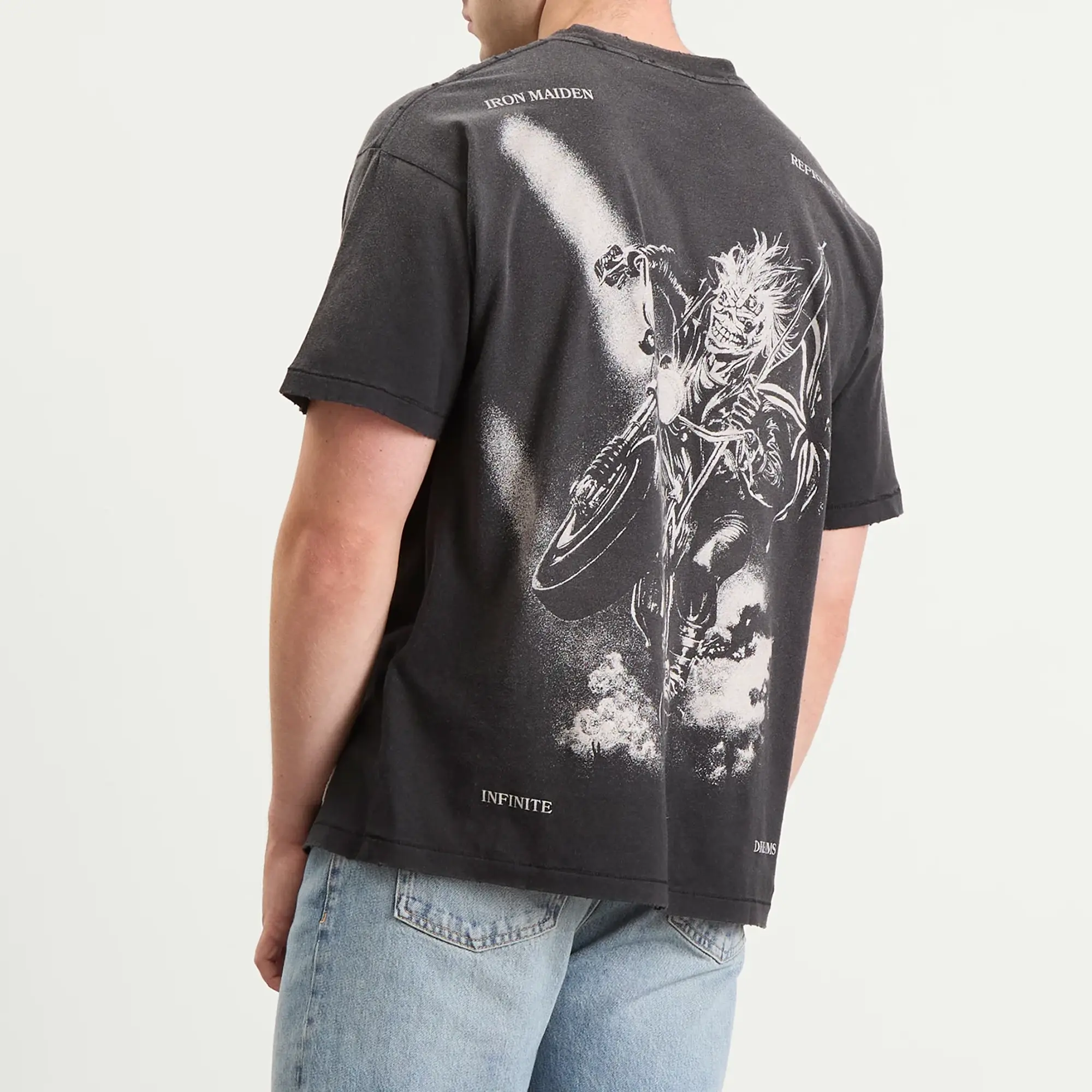 Represent Men's Iron Maiden Infinite Dream T-Shirt Aged Black