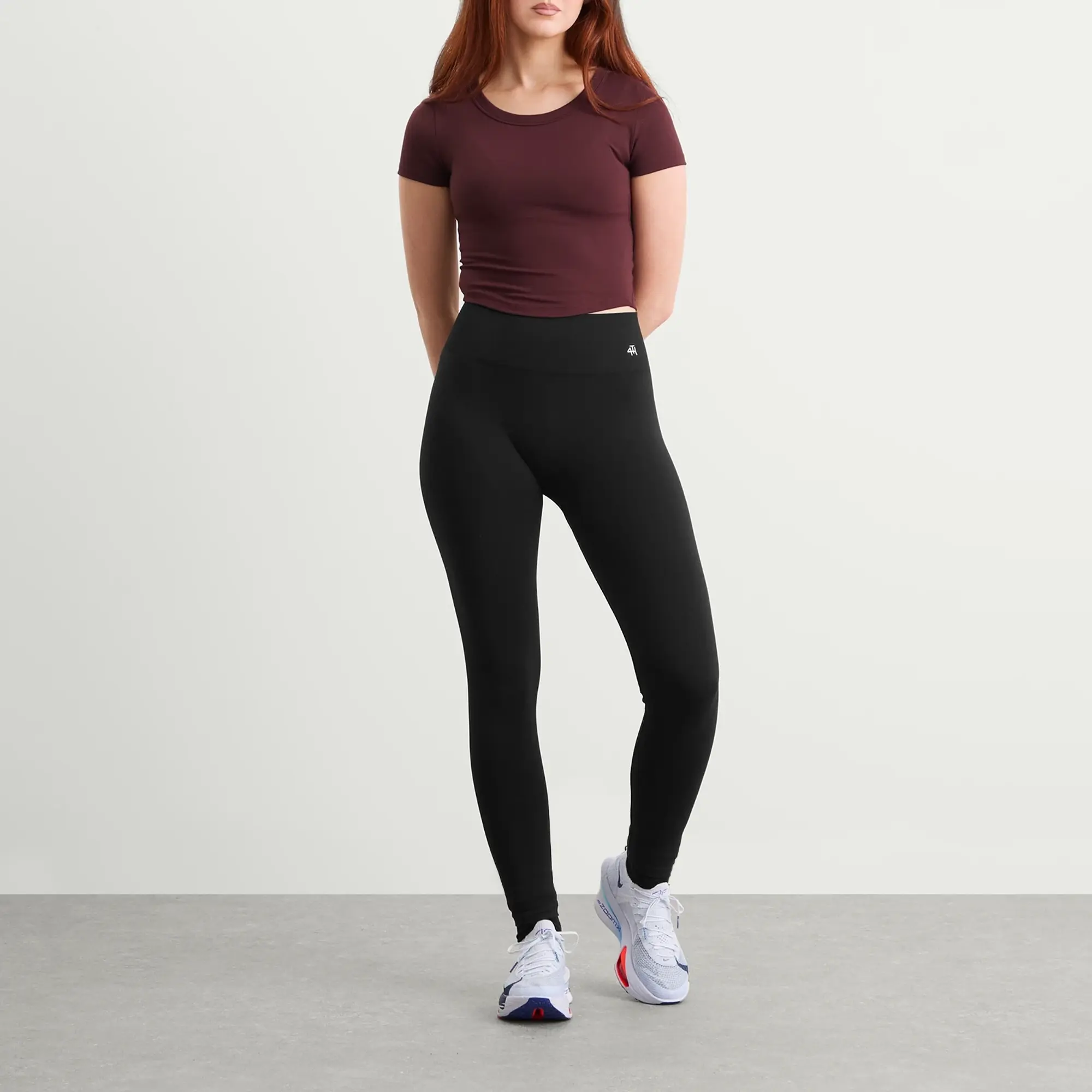 Nike Women's One Therma-Fit Short Sleeve Top Burgundy Crush