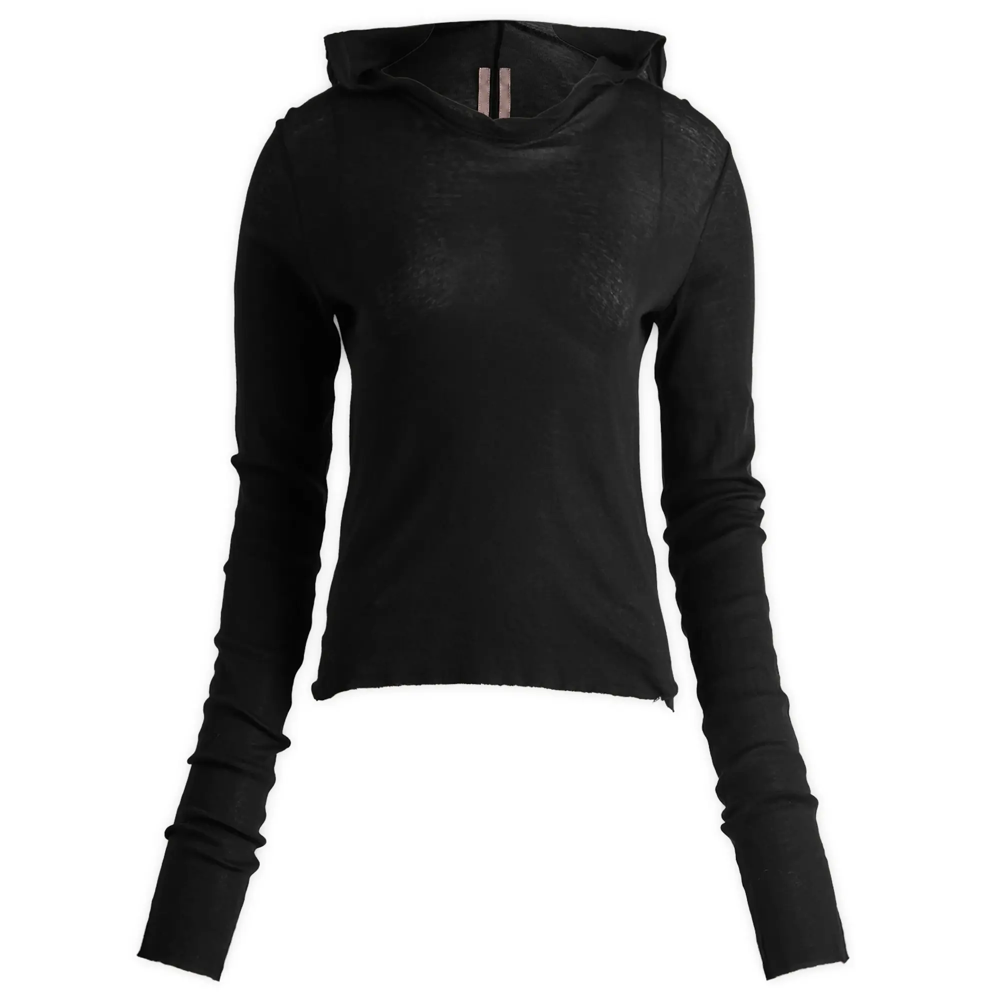 Rick Owens Women's Long Sleeve Hooded Top Black