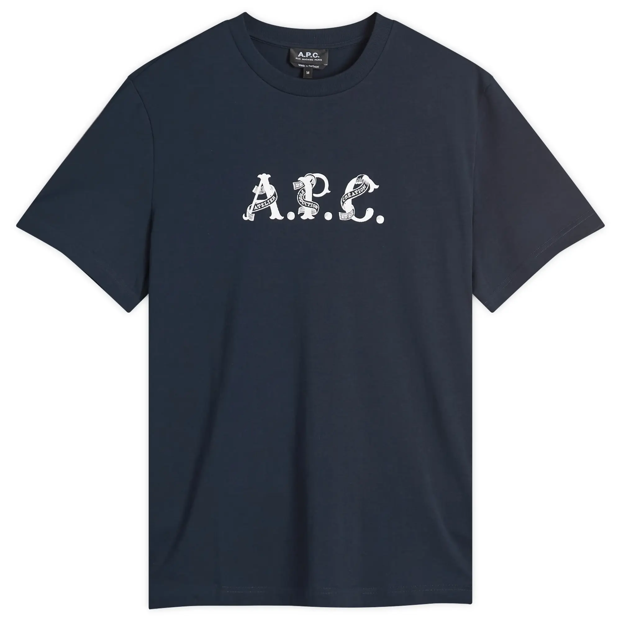 A.P.C. Men's Hugo Graphic Logo T-Shirt Dark Navy