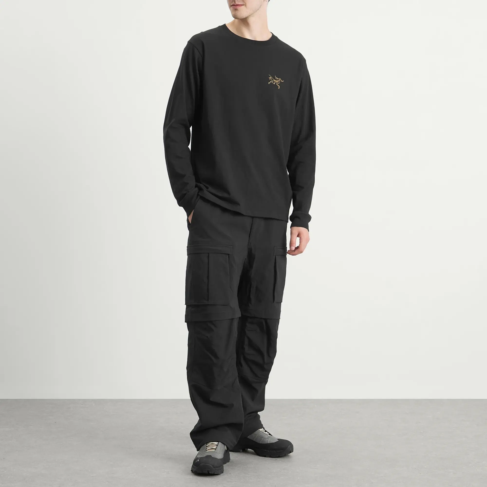 Arc'teryx Men's Kragg Cotton Long Sleeve T-shirt 24K Black