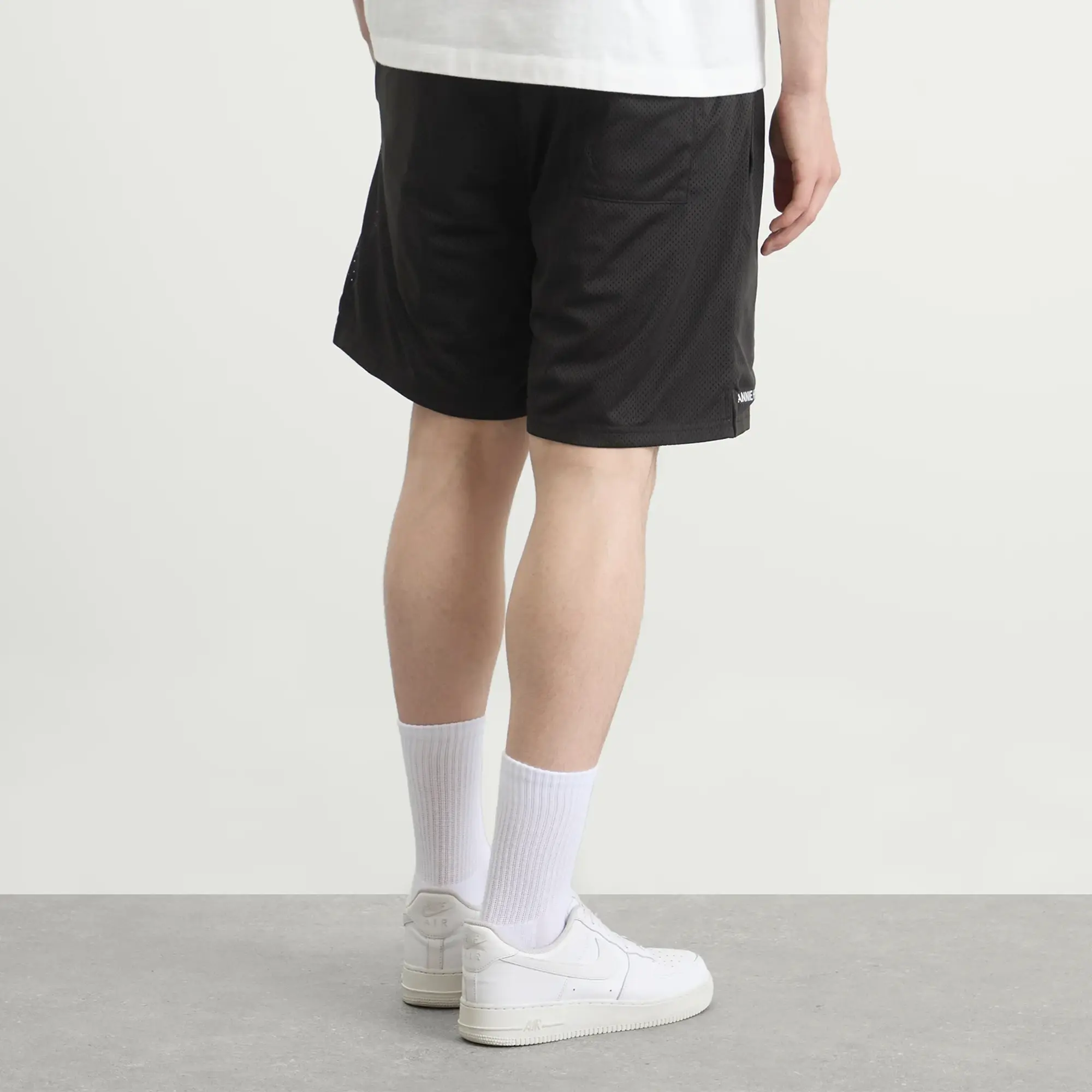 ANNIE HOOD Men's Mesh Shorts Black