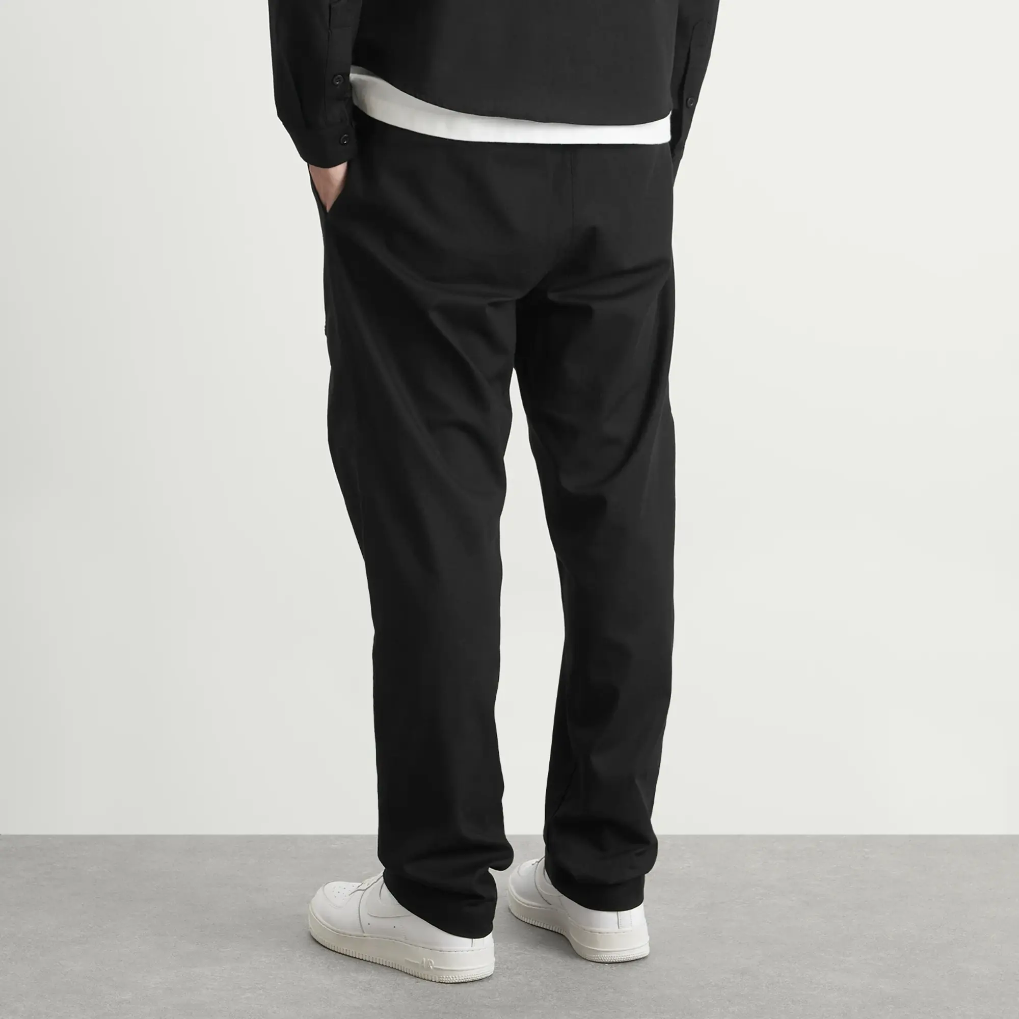 ANNIE HOOD Men's College Linen Trousers Black
