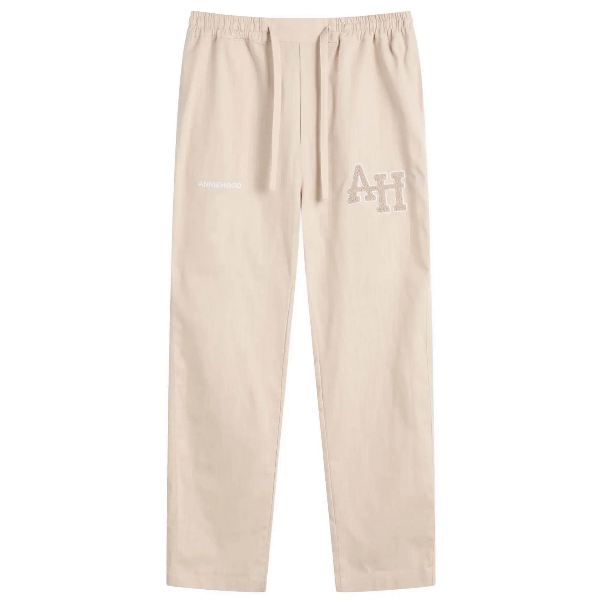 ANNIE HOOD Men's College Linen Trousers Natural
