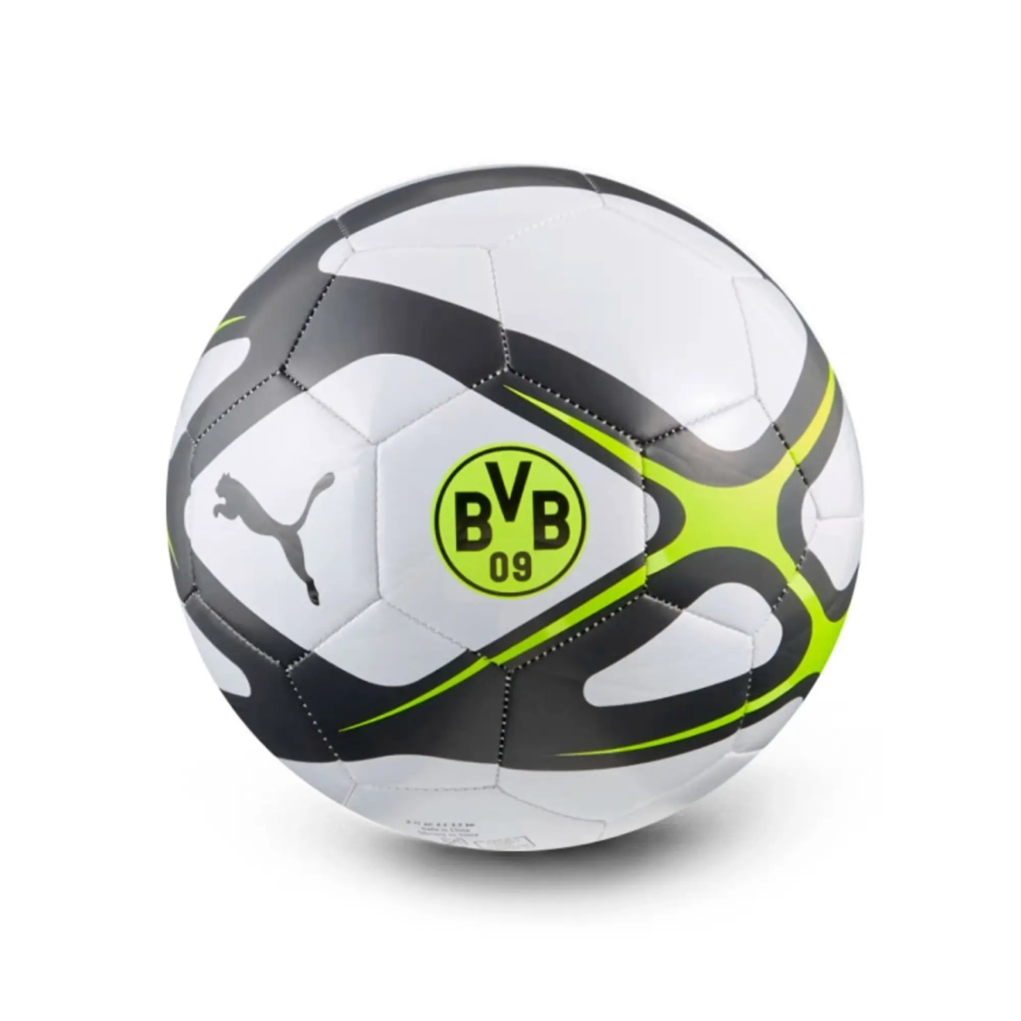 PUMA Borussia Dortmund Culture Football, Silver Mist/Black, size 5