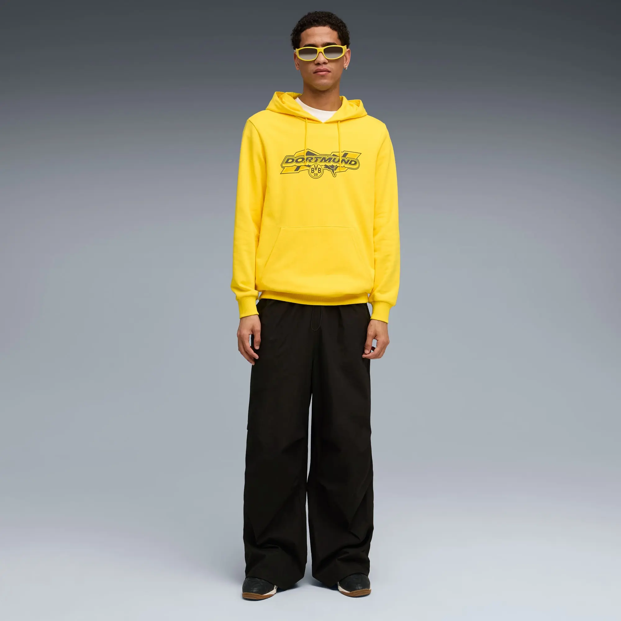 PUMA Borussia Dortmund Ftblculture Hoodie Men, Faster Yellow/Black, size 3XL