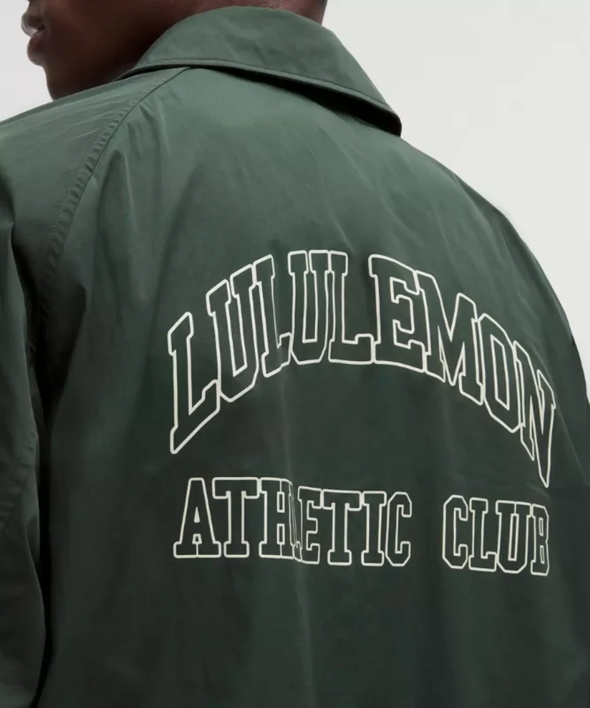 lululemon – Men's Coaches Jacket Graphic – Color Green – Size L