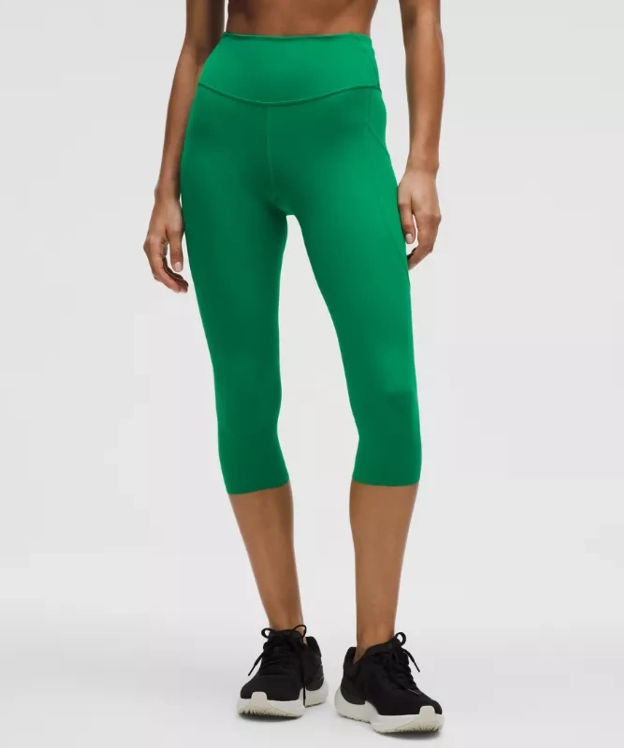 lululemon – Women's Fast and Free High-Rise Crop Leggings 5 Pocket – 19" – Color Green – Size 0